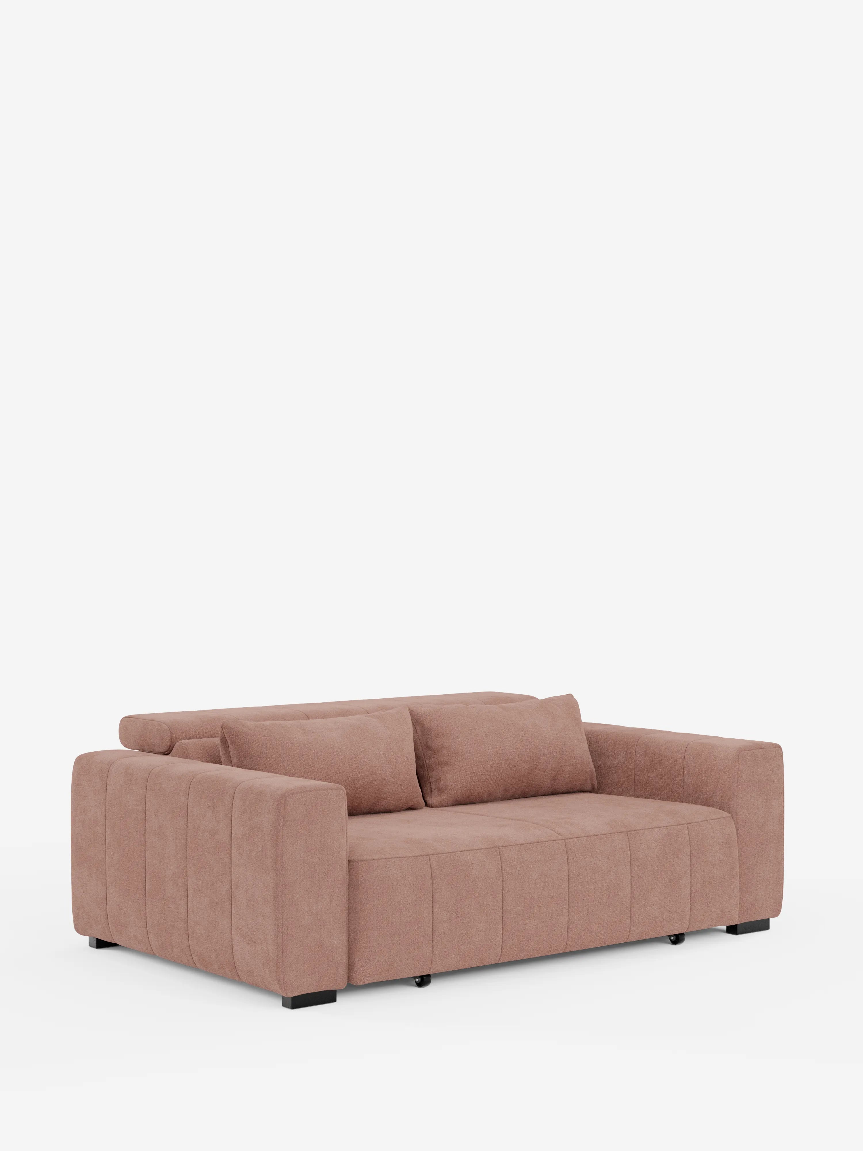 Doric divano 3 posti con sedute allungabili tramite relax elettrico - poggiatesta reclinabile in tessuto smacchiabile T23