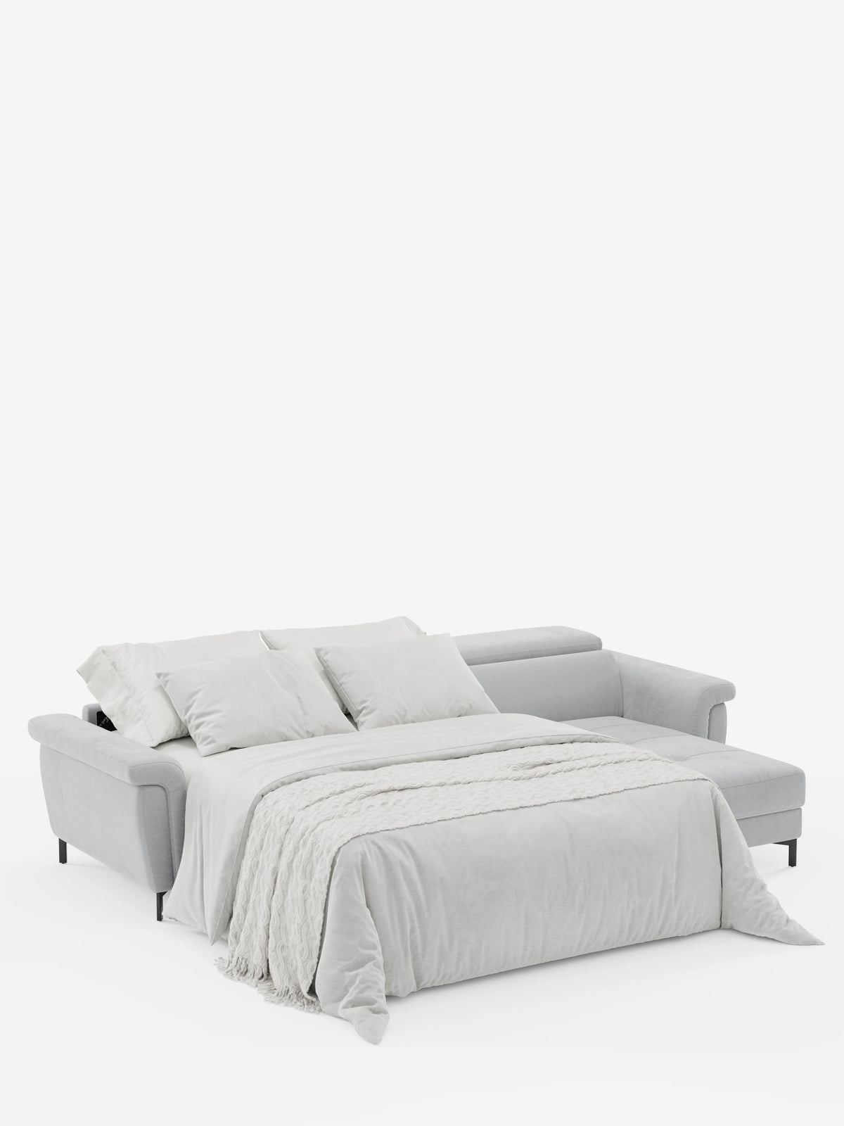 Capri sofá cama esquinero con chaise longue con canapé y reposacabezas reclinables -en tejido antimanchas elegante T30