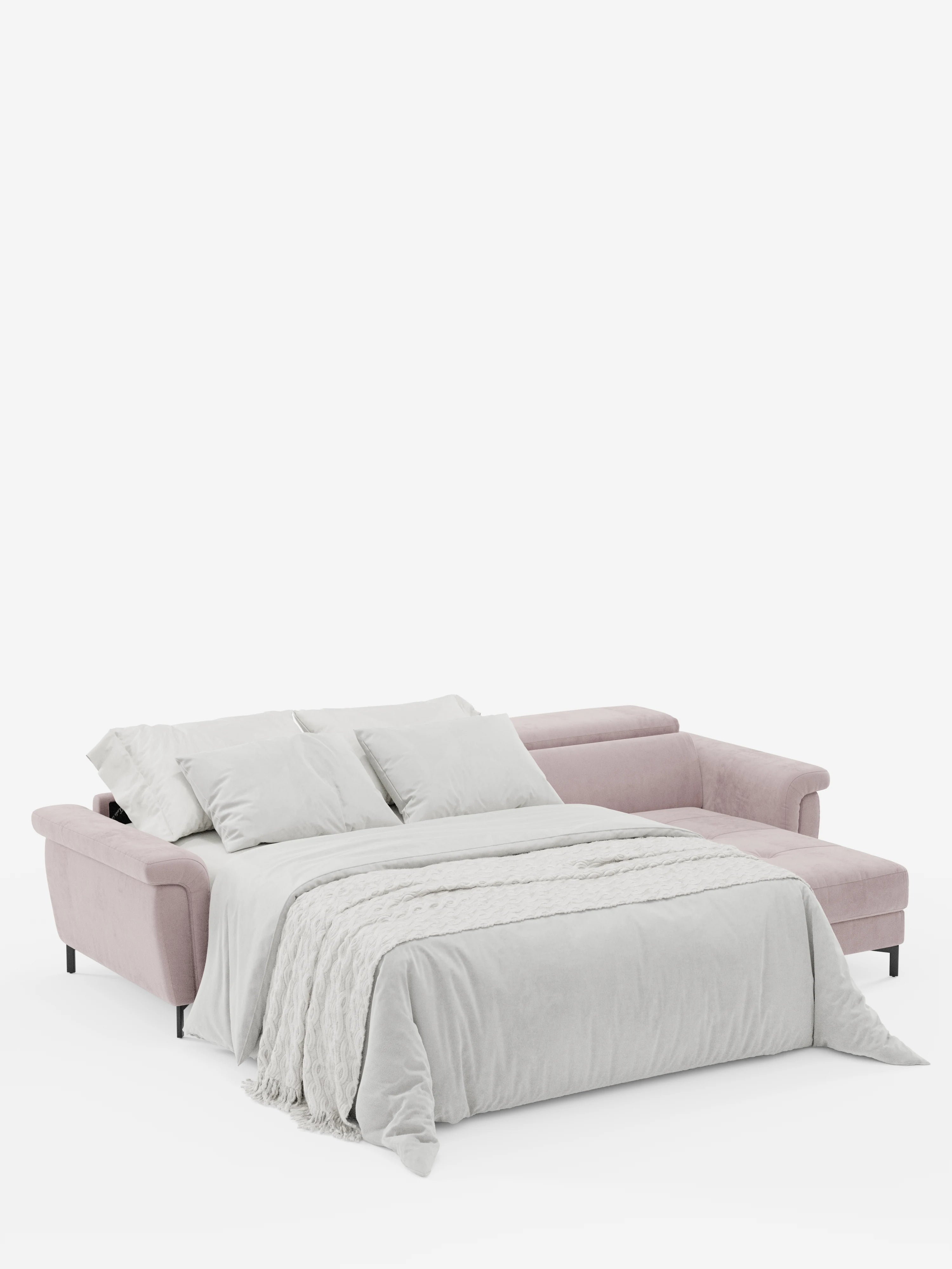 Capri sofá cama esquinero con chaise longue con canapé y reposacabezas reclinables -en tejido antimanchas elegante T30