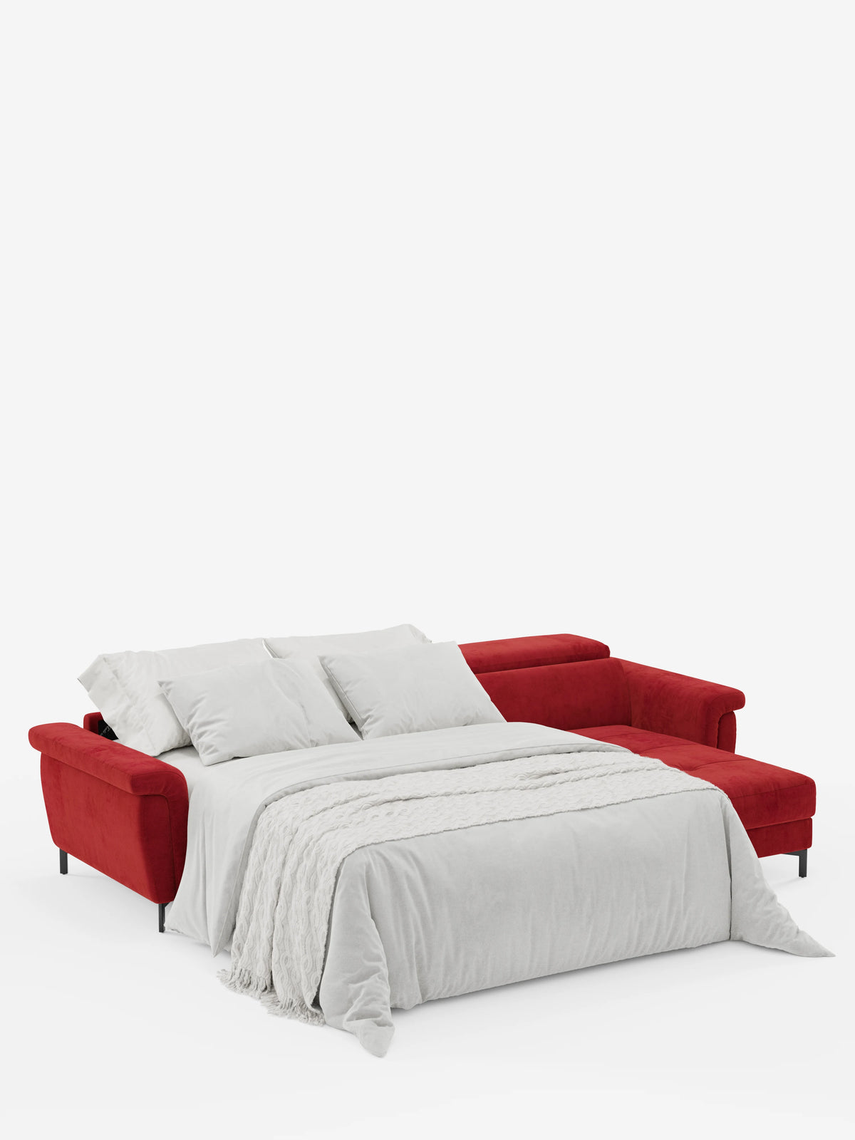 Capri sofá cama esquinero con chaise longue con canapé y reposacabezas reclinables -en tejido antimanchas elegante T30