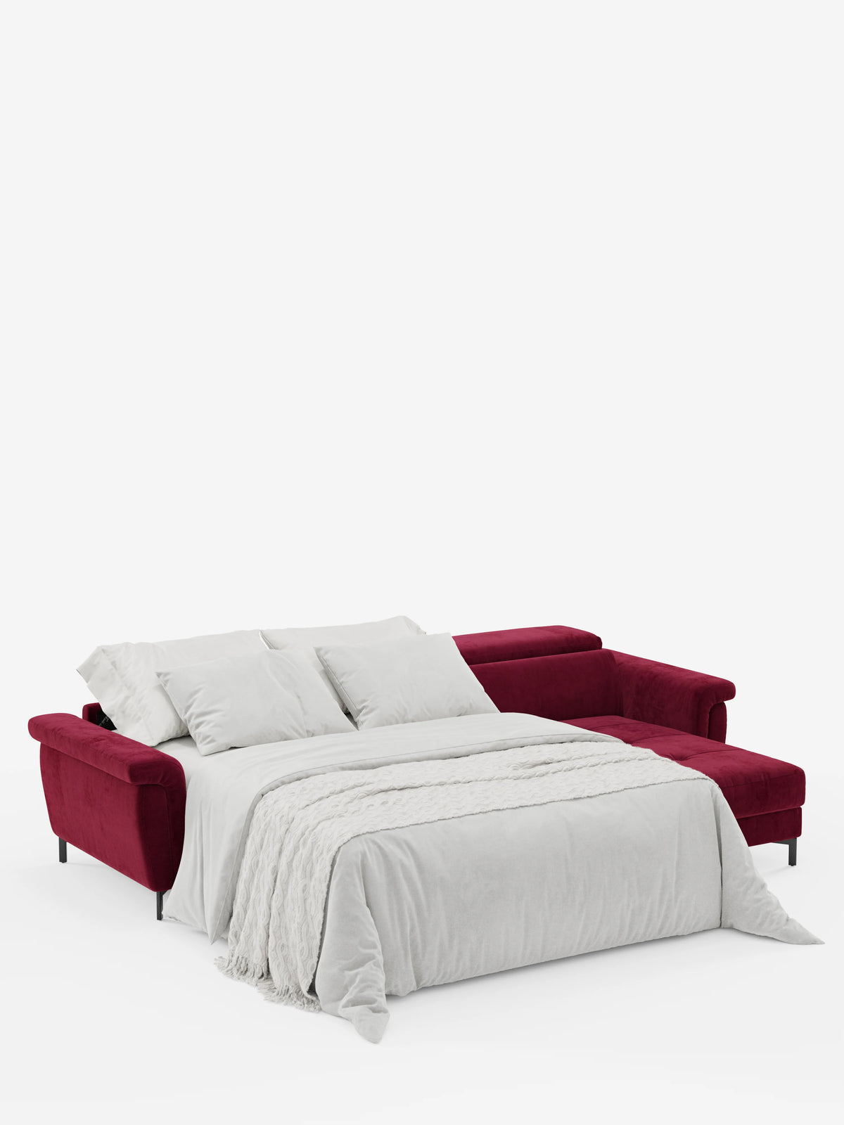 Capri sofá cama esquinero con chaise longue con canapé y reposacabezas reclinables -en tejido antimanchas elegante T30