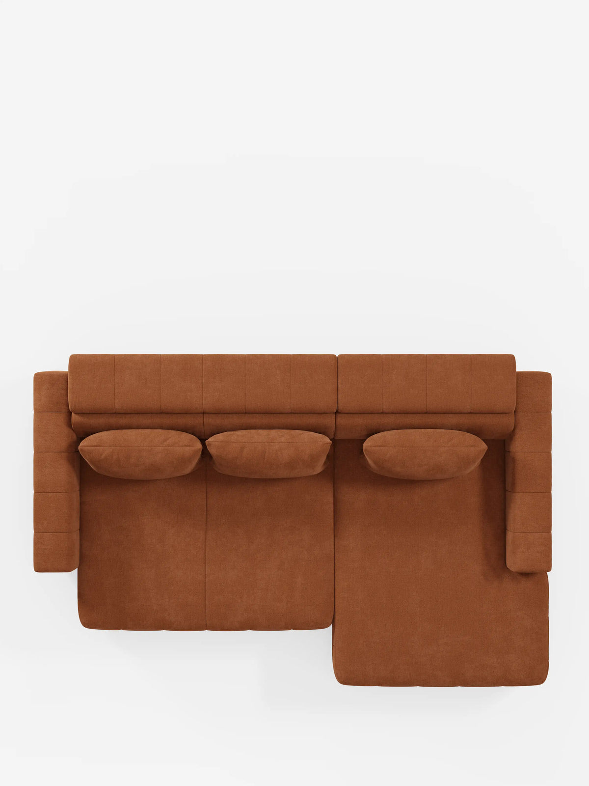 Doric Sofá esquinero con chaise longue y asientos extensibles con relax eléctrico - reposacabezas reclinables en tejido antimanchas T23