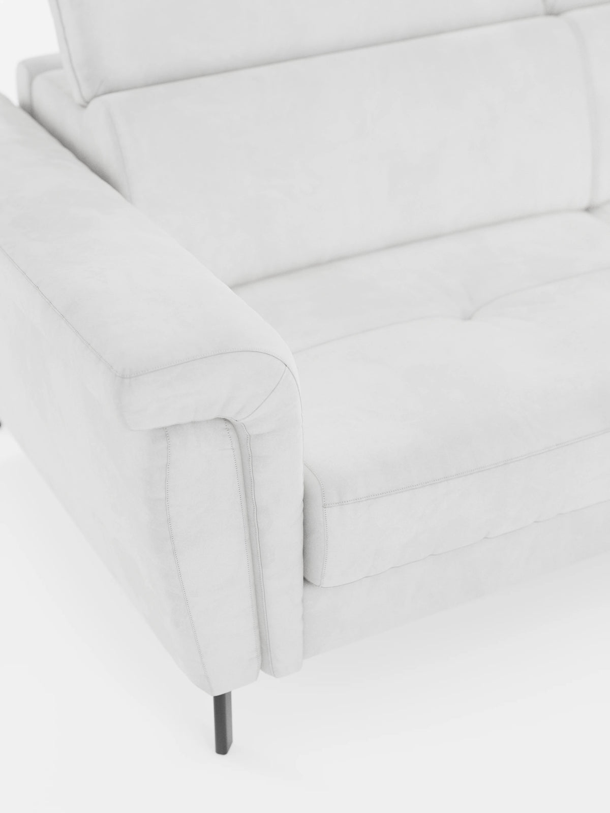 Capri sofá cama esquinero con chaise longue con canapé y reposacabezas reclinables -en tejido antimanchas elegante T30