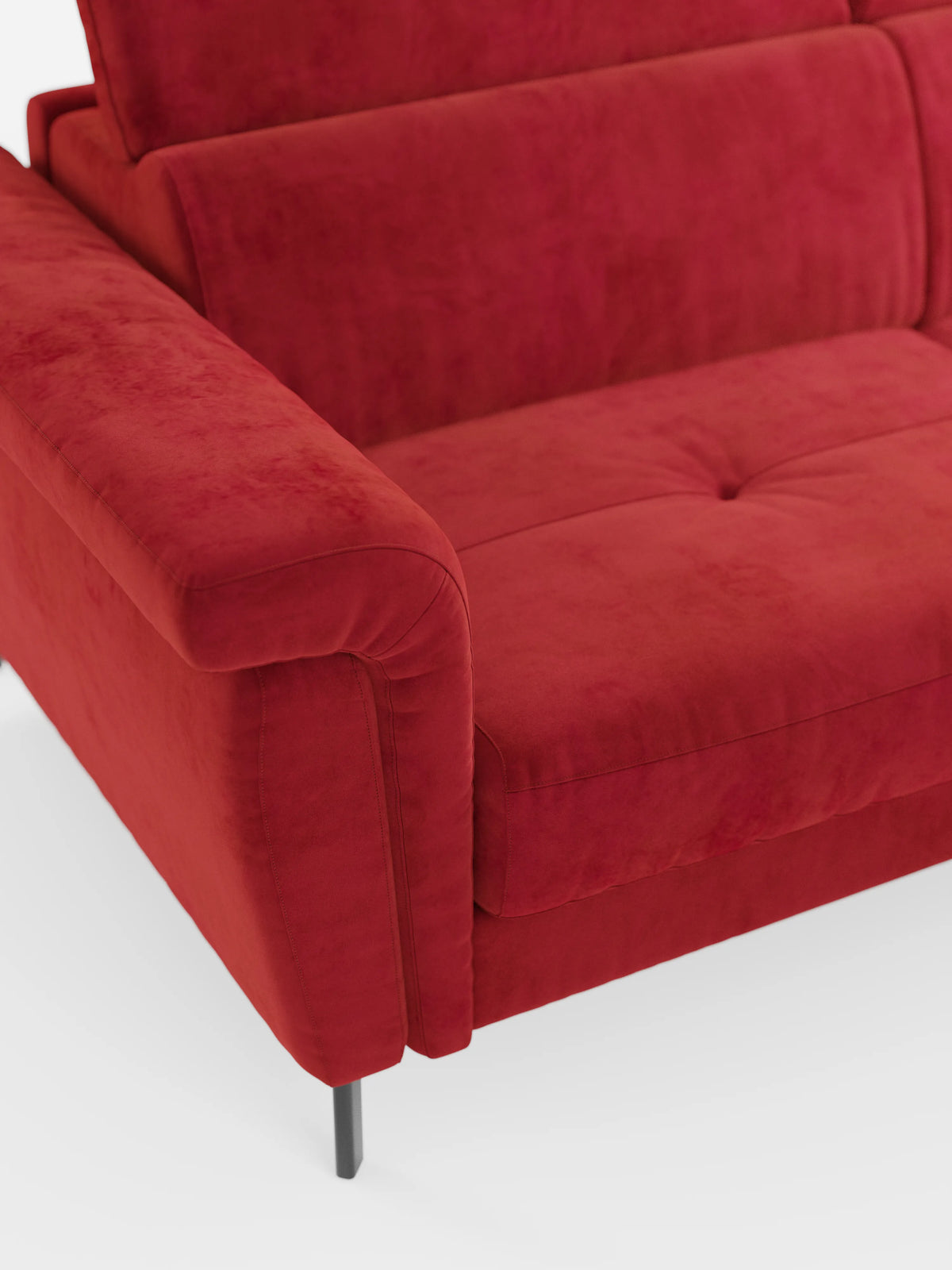 Capri sofá cama esquinero con chaise longue con canapé y reposacabezas reclinables -en tejido antimanchas elegante T30