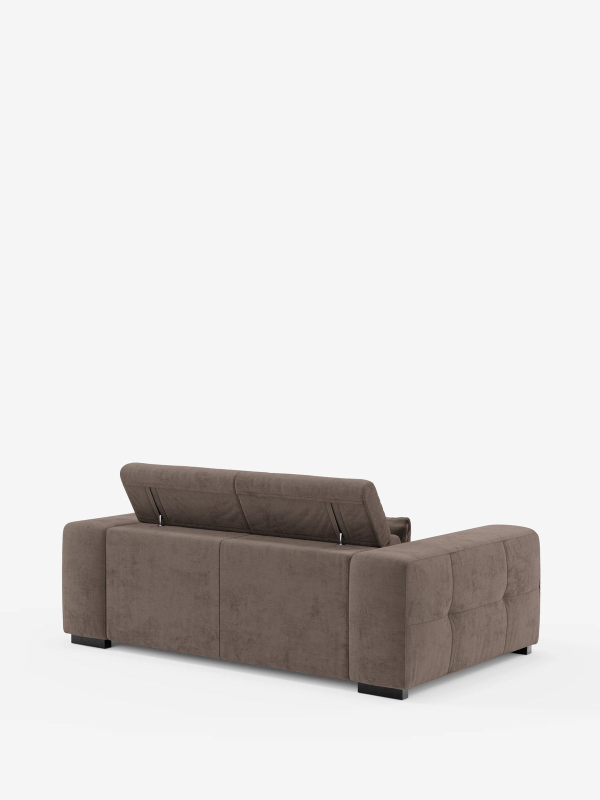 Monarch Sofá con relax eléctrico para alargar los asientos y reposacabezas reclinable en tejido suave antimanchas T31