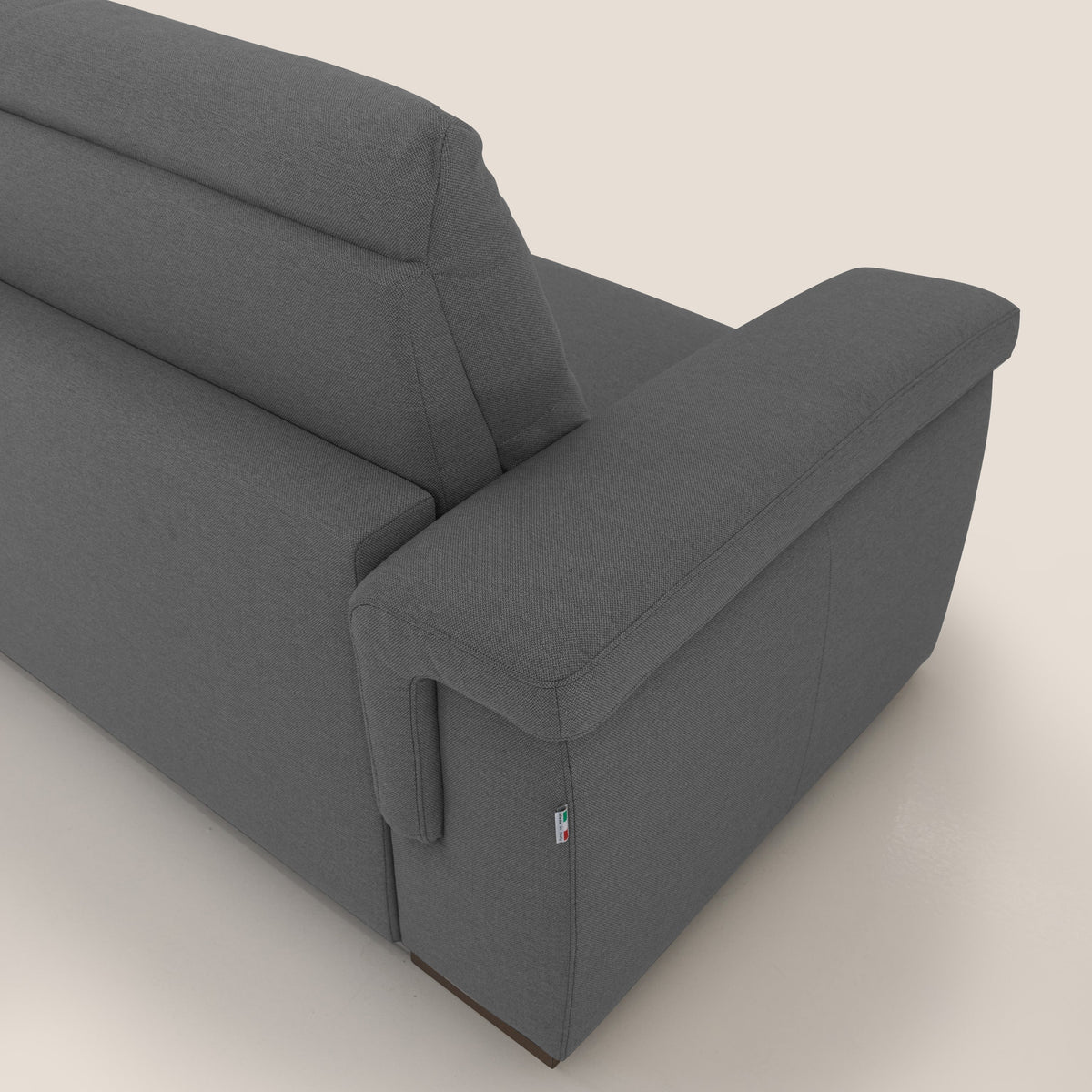 Magnolia divano letto con materasso alto 18 cm morbido schienale alto in tessuto smacchiabile T05 antracite - divitt.sbs