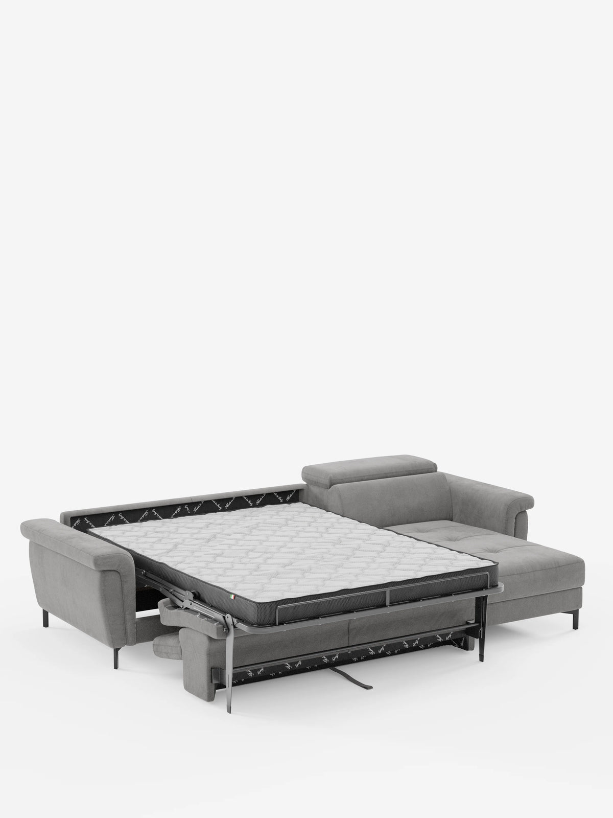 Capri sofá cama esquinero con chaise longue con canapé y reposacabezas reclinables -en tejido antimanchas elegante T30