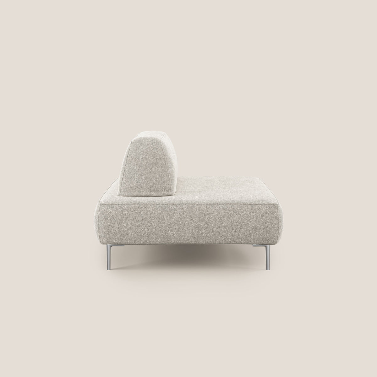 Newton poltrona modulare con schienali movibili T07 bianco - divitt.sbs