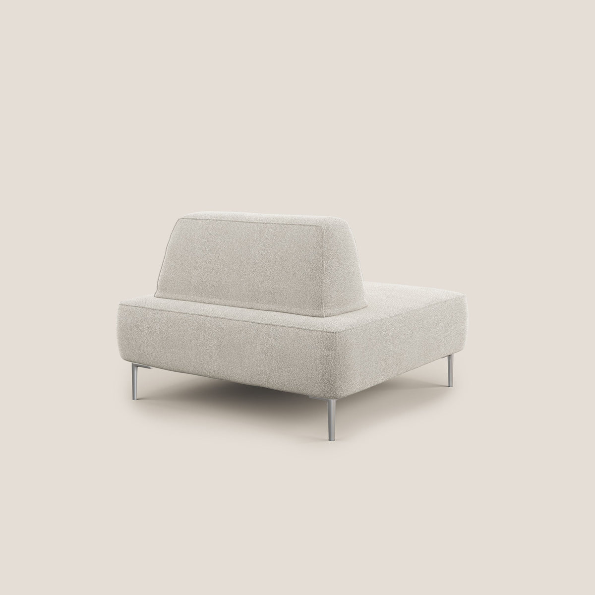 Newton poltrona modulare con schienali movibili T07 bianco - divitt.sbs