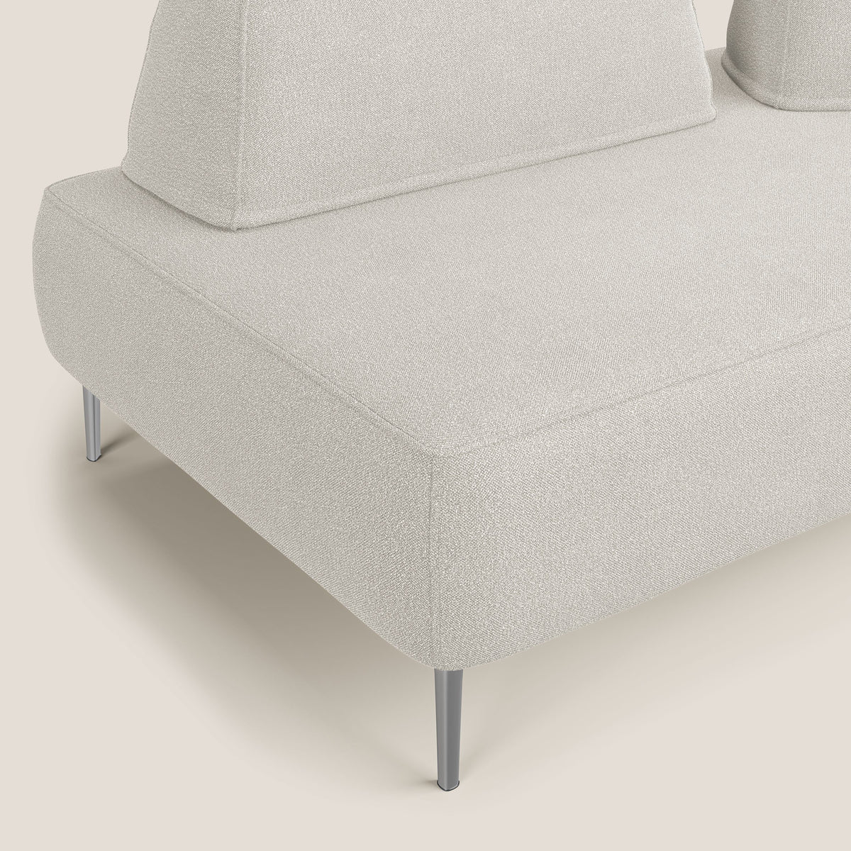 Newton divano modulare con schienali movibili T07 bianco - divitt.sbs