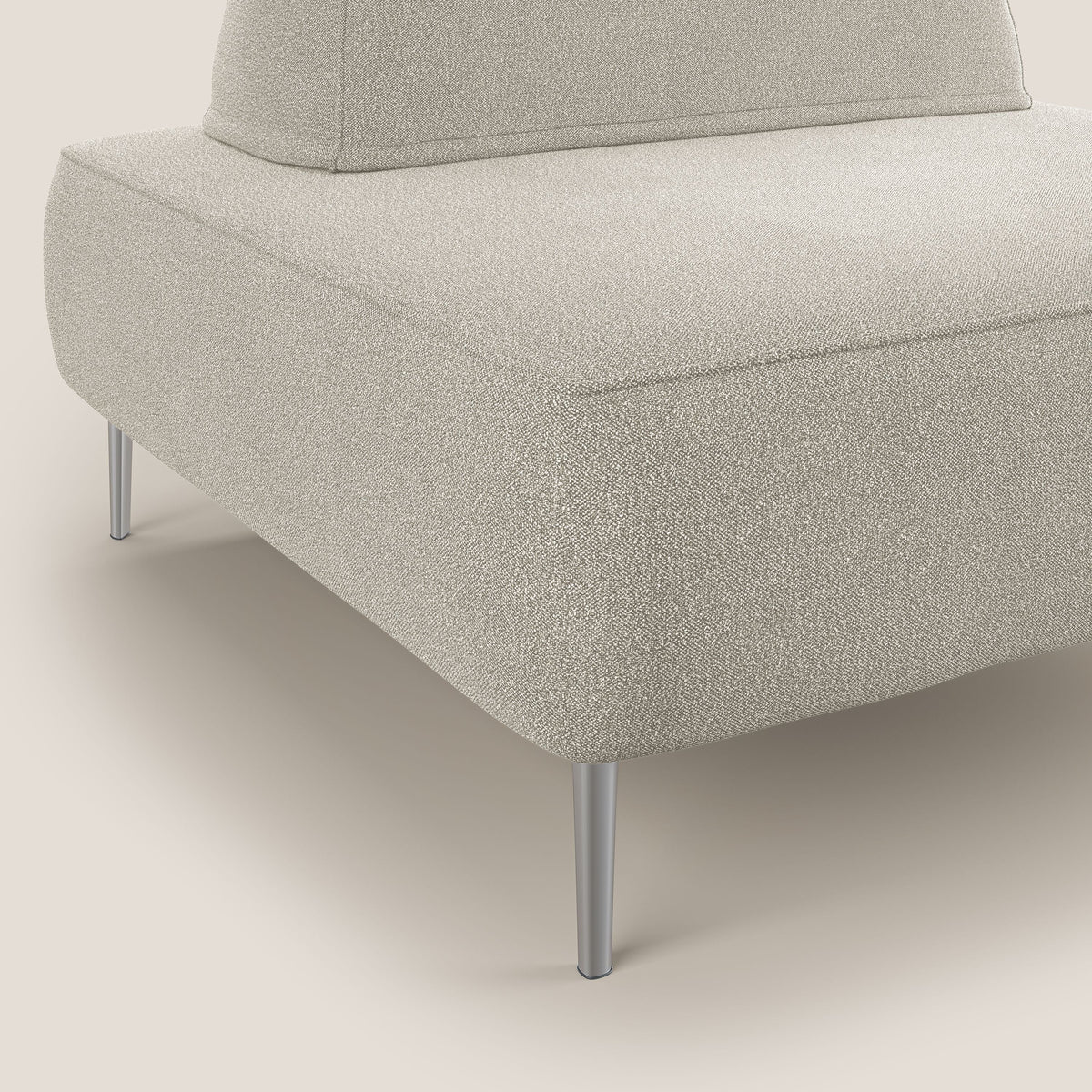 Newton poltrona modulare con schienali movibili T07 bianco - divitt.sbs