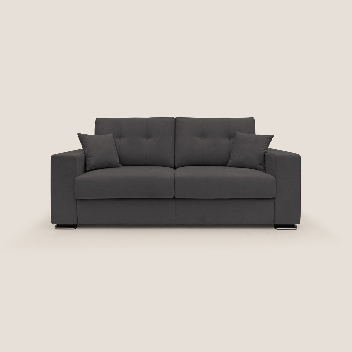 Giove divano in morbido tessuto impermeabile T02 nero - divitt.sbs