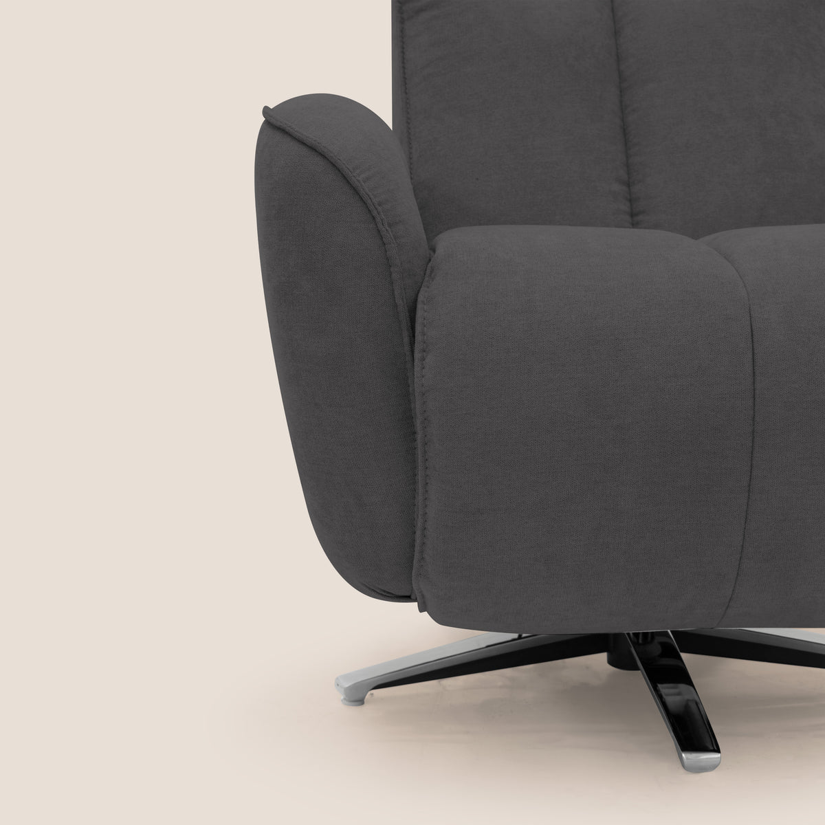 EVA Poltroncina RELAX in morbido tessuto impermeabile T02 nero - divitt.sbs