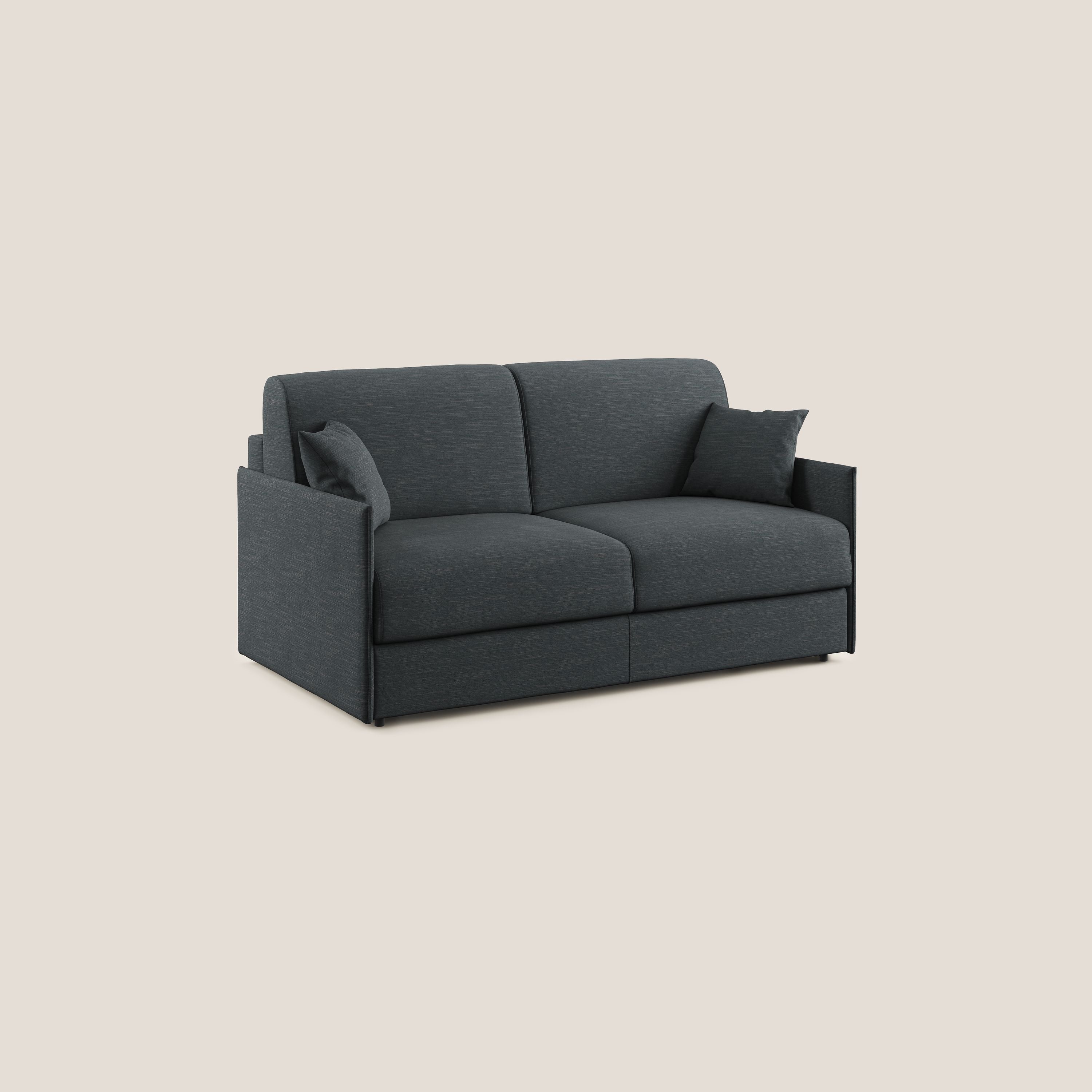 Evans Divano letto in tessuto Ecosostenibile antracite - divitt.sbs