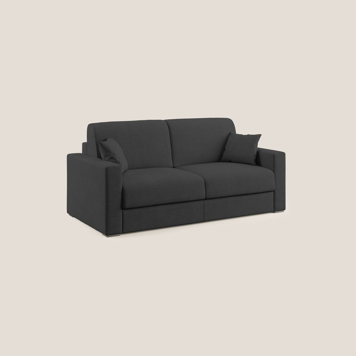 Best Divano letto matrimoniale in tessuto impermeabile T02 nero - divitt.sbs