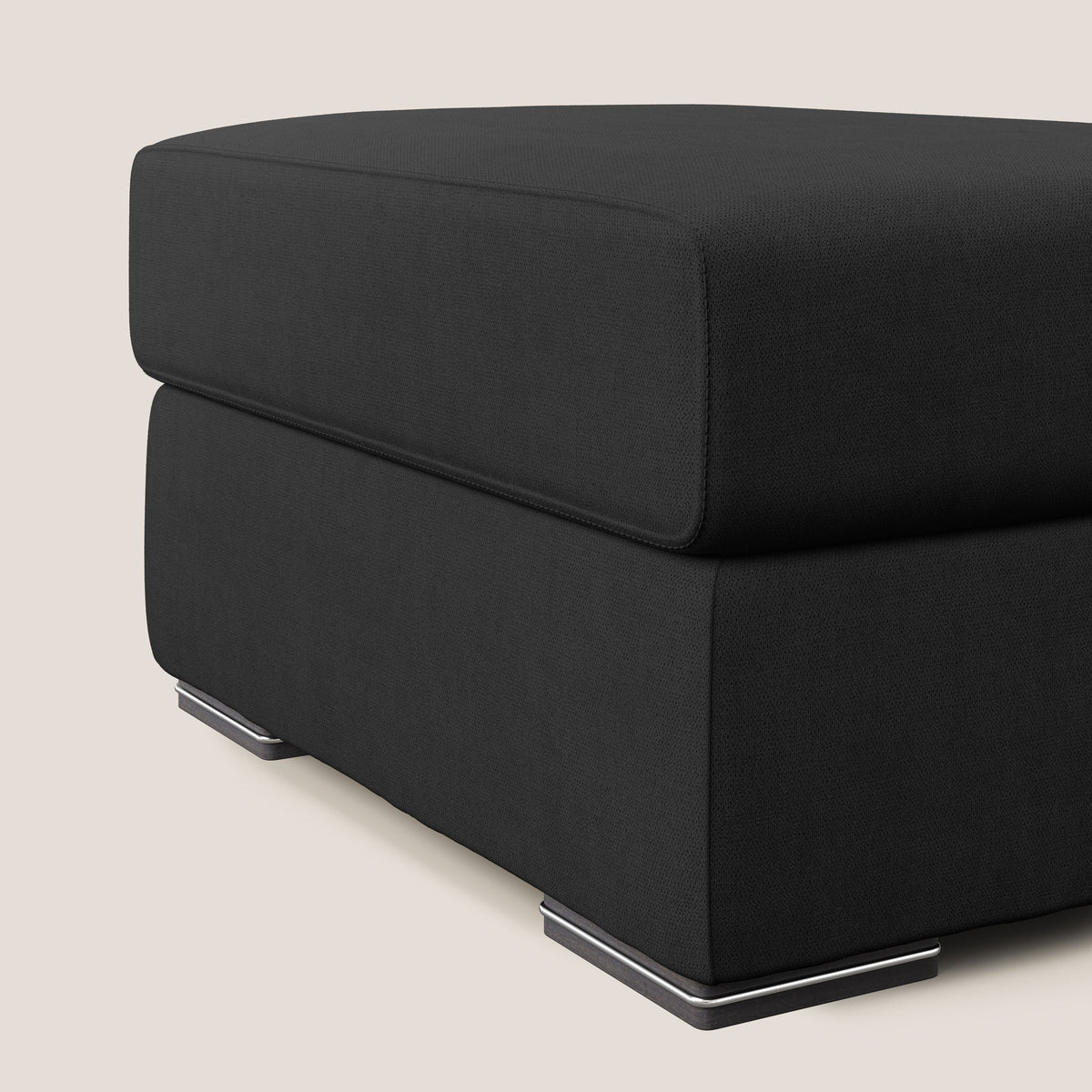 Sun pouf apribile contenitore in tessuto impermeabile T02 nero - divitt.sbs