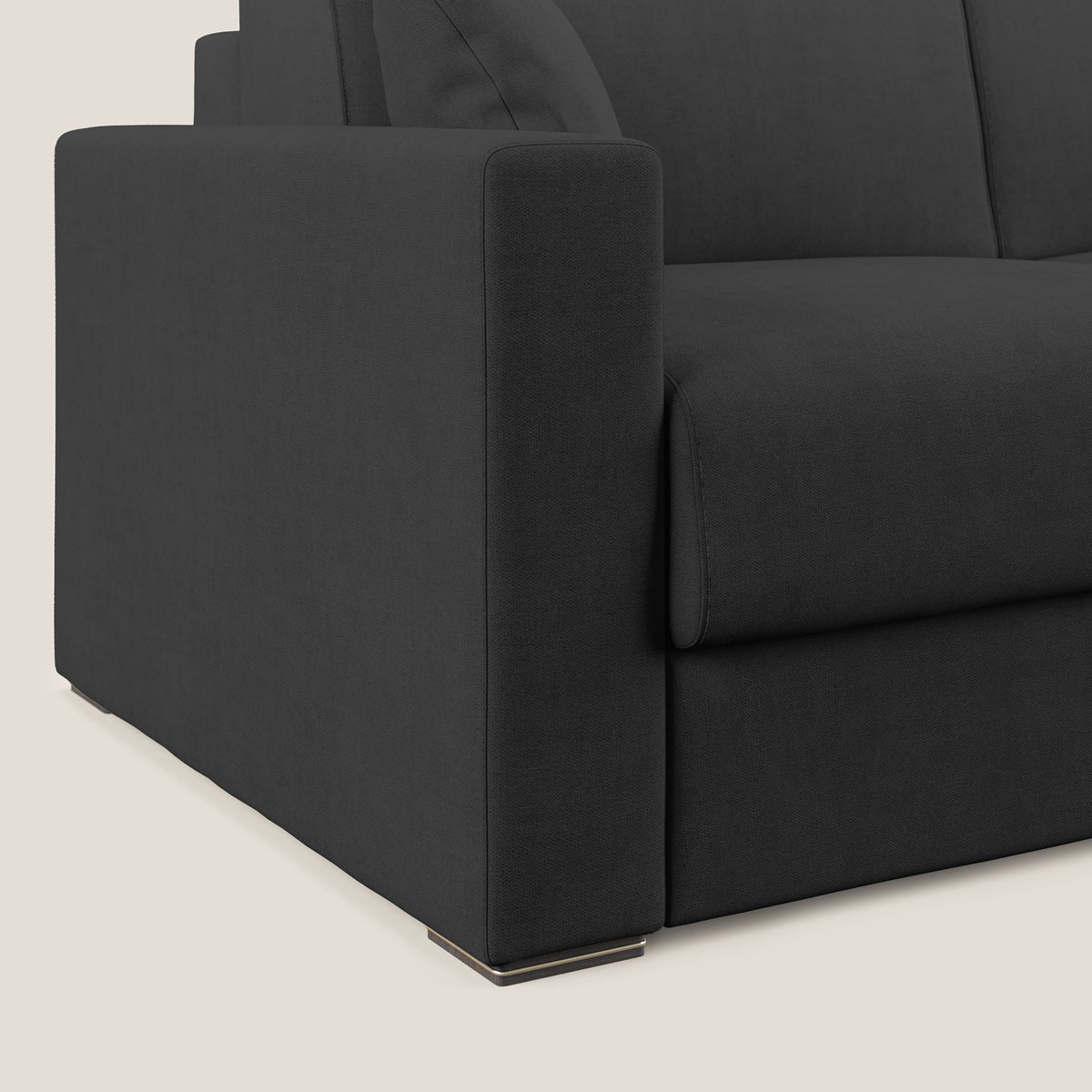 Best Divano letto matrimoniale in tessuto impermeabile T02 nero - divitt.sbs