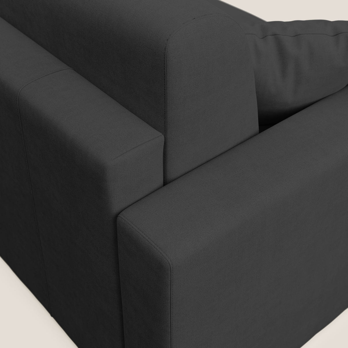 Best Divano letto matrimoniale in tessuto impermeabile T02 nero - divitt.sbs