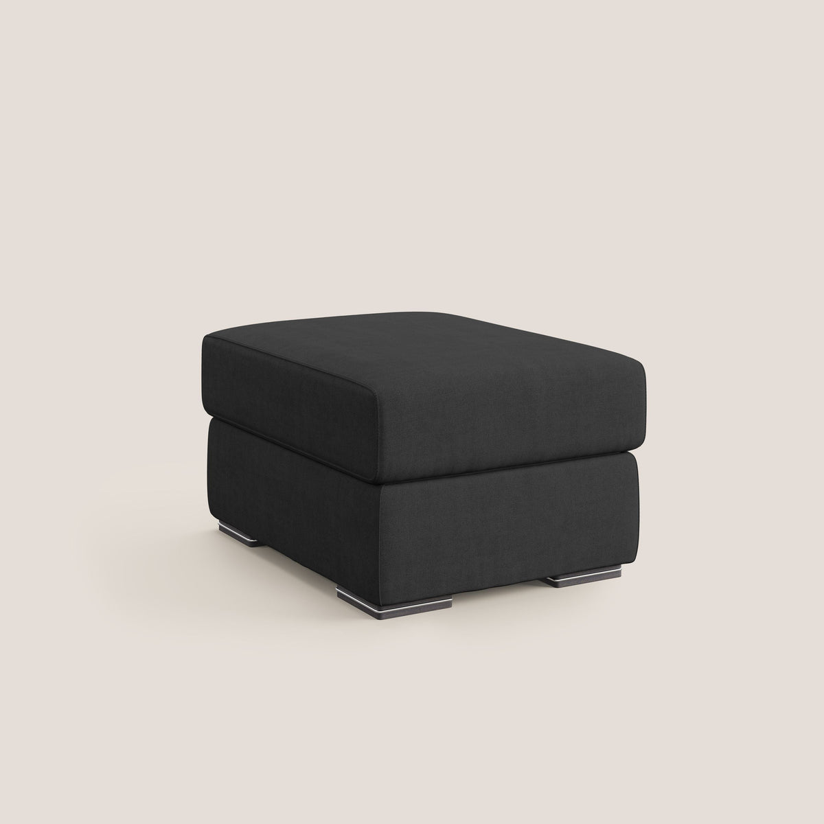 Sun pouf apribile contenitore in tessuto impermeabile T02 nero - divitt.sbs