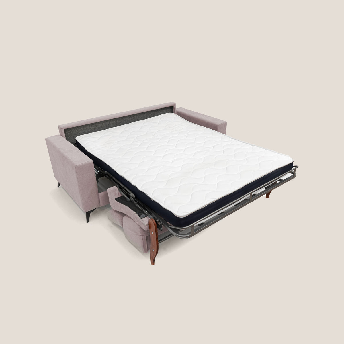 Pegaso divano letto con poggiatesta reclinabili e rivestimento T02 rosa - divitt.sbs