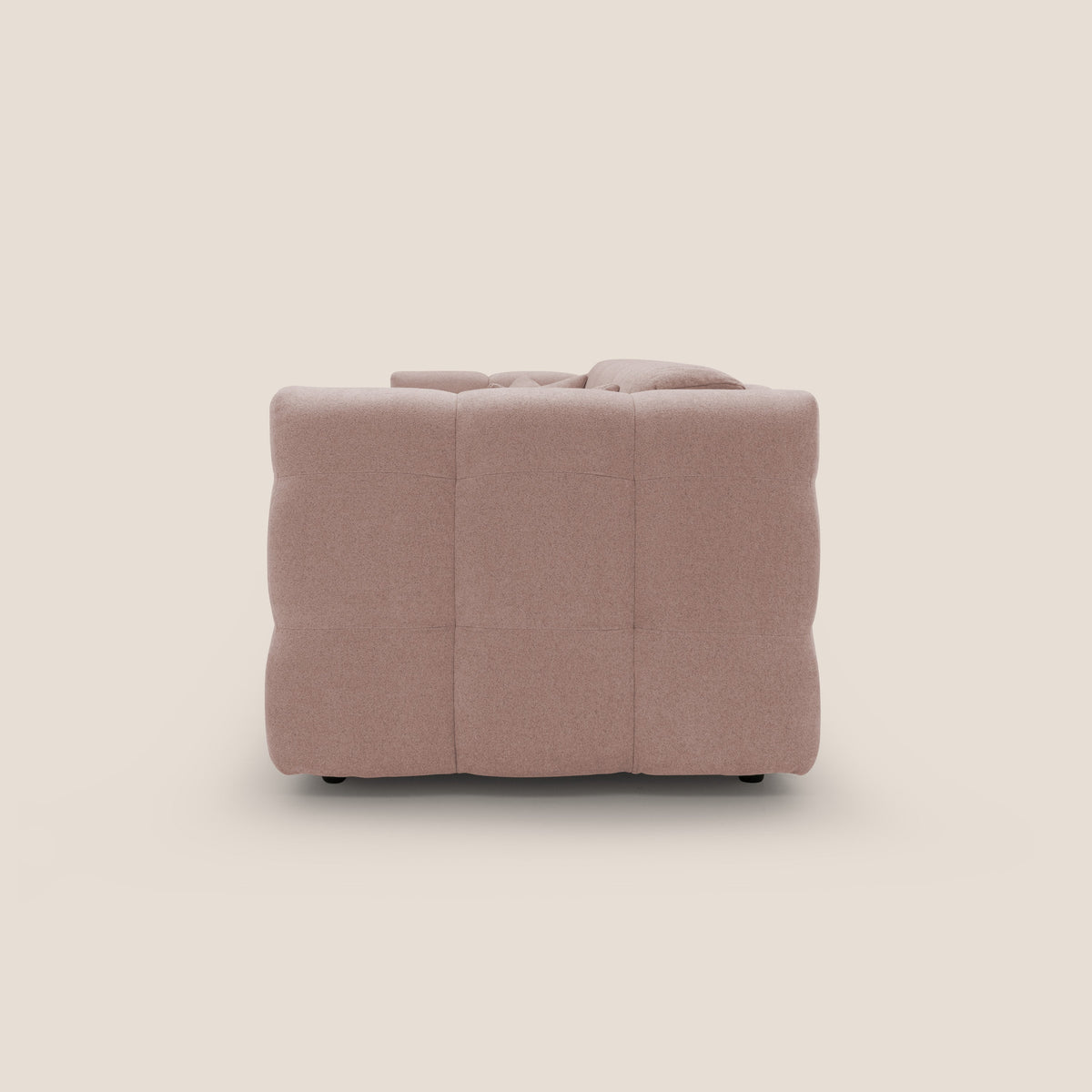 Tender Divano letto matrimoniale dal design innovativo in tessuto bouclet impermeabile T07 rosa - divitt.sbs