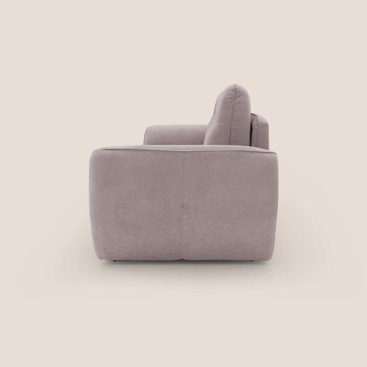 Zeus Divano letto scandinavo con schienale alto in tessuto impermeabile T02 rosa - divitt.sbs