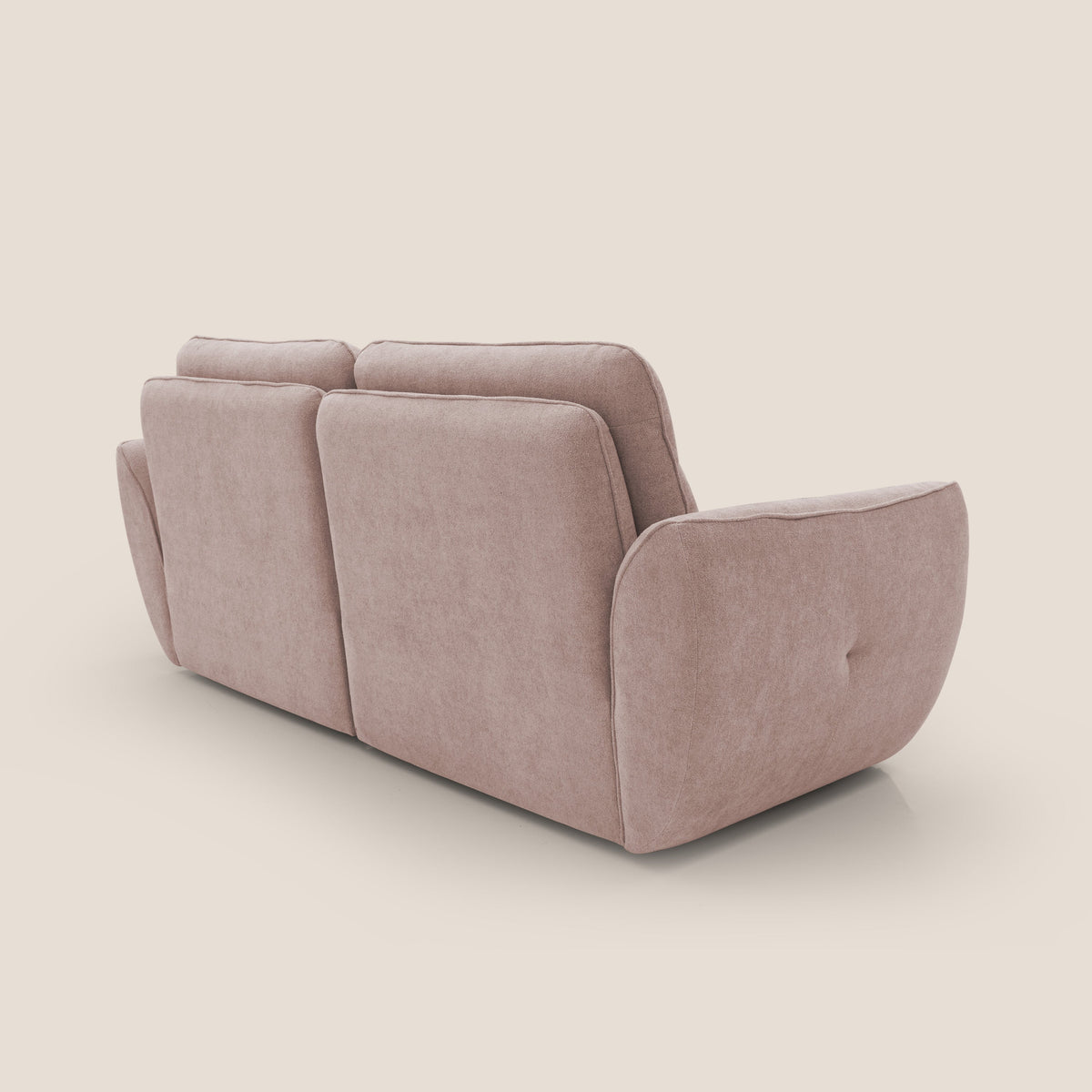 Cerbero divano 2 e 3 posti in morbido bouclé impermeabile T07 rosa - divitt.sbs