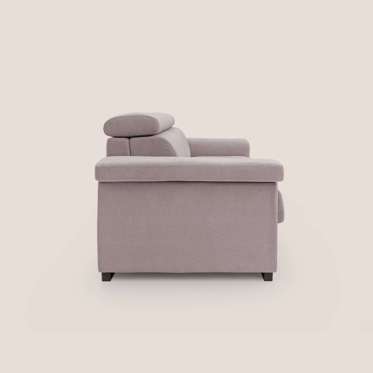 Bjorn divano letto sfoderabile con materasso H18 cm e poggiatesta reclinabili in tessuto impermeabile T02 rosa - divitt.sbs