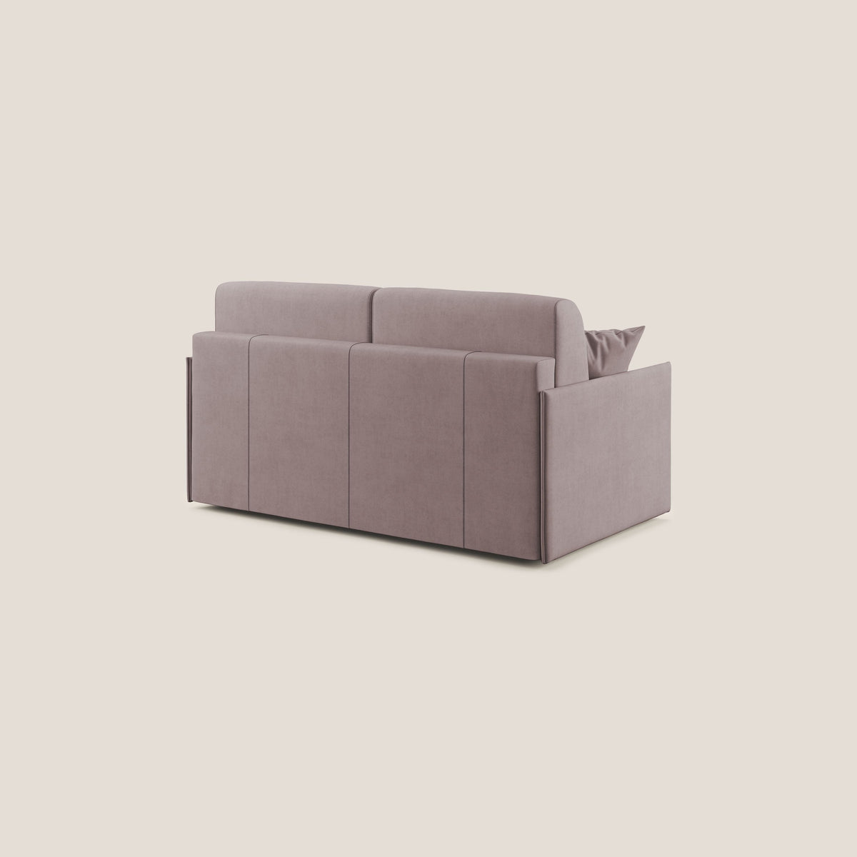 Evans Divano letto in morbido tessuto impermeabile T02 rosa - divitt.sbs