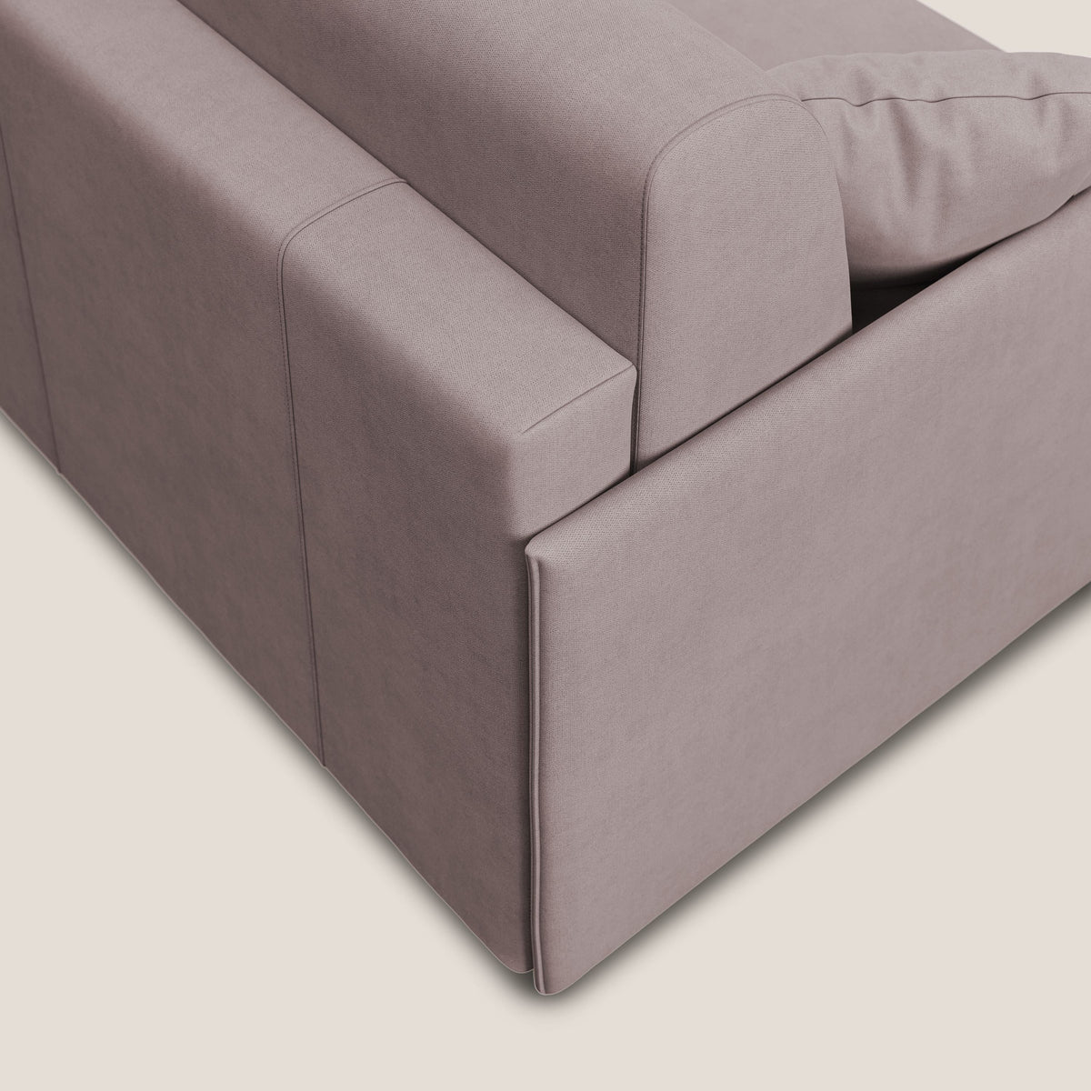 Evans Divano letto in morbido tessuto impermeabile T02 rosa - divitt.sbs