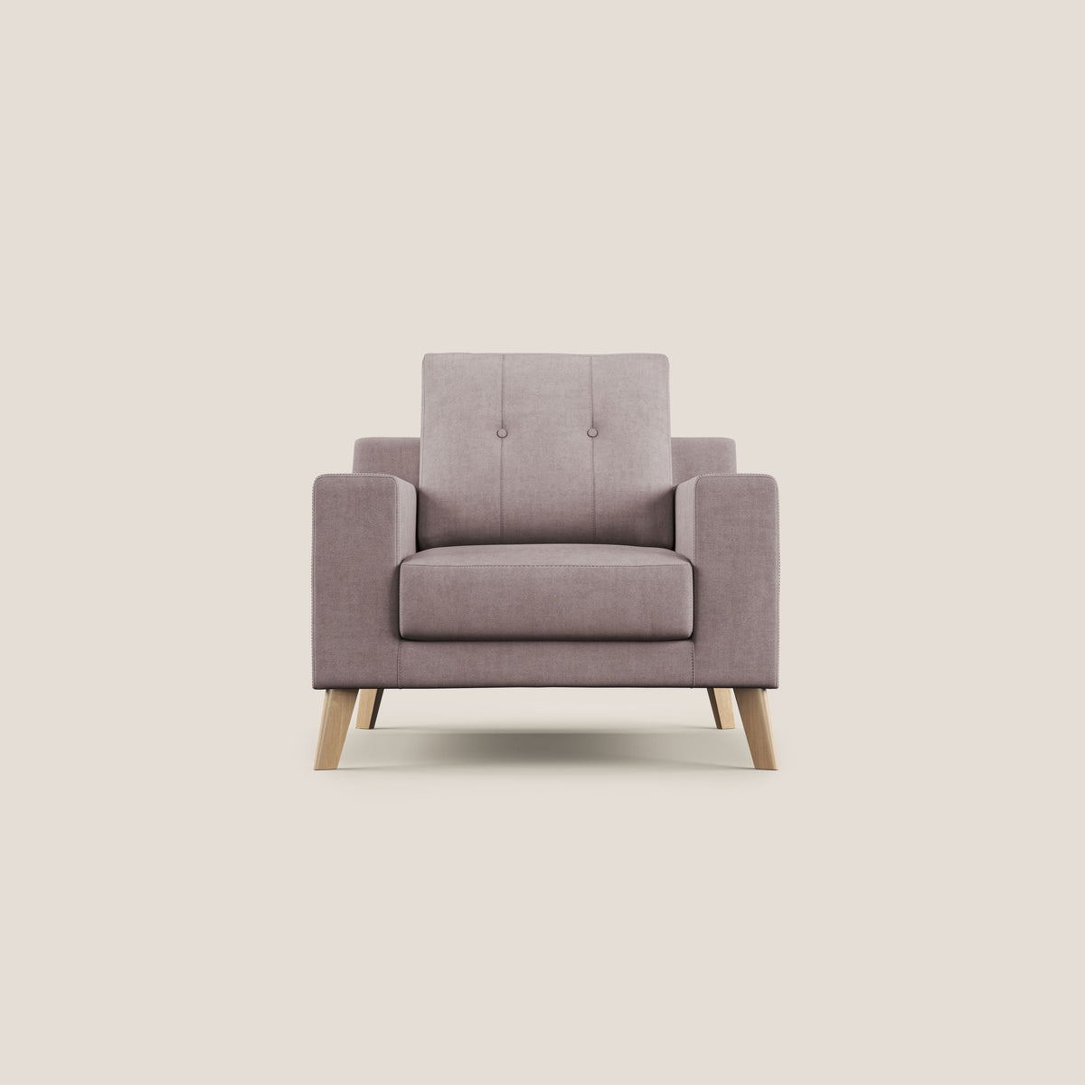 Danish poltroncina in tessuto morbido impermeabile T02 rosa - divitt.sbs