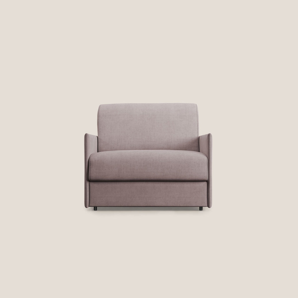 Evans poltrona letto in morbido tessuto impermeabile T02 rosa - divitt.sbs