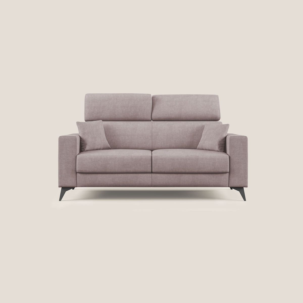 Pegaso divano letto con poggiatesta reclinabili e rivestimento T02 rosa - divitt.sbs