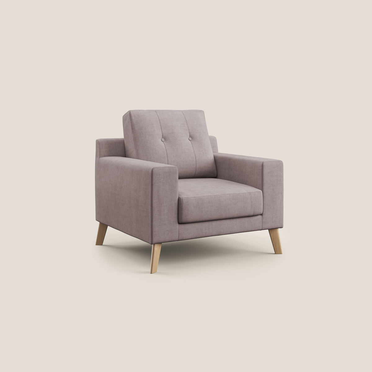 Danish poltroncina in tessuto morbido impermeabile T02 rosa - divitt.sbs
