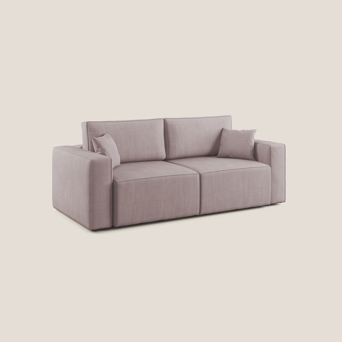 Morfeo divano con sedute estraibili in morbido tessuto impermeabile T02 rosa - divitt.sbs