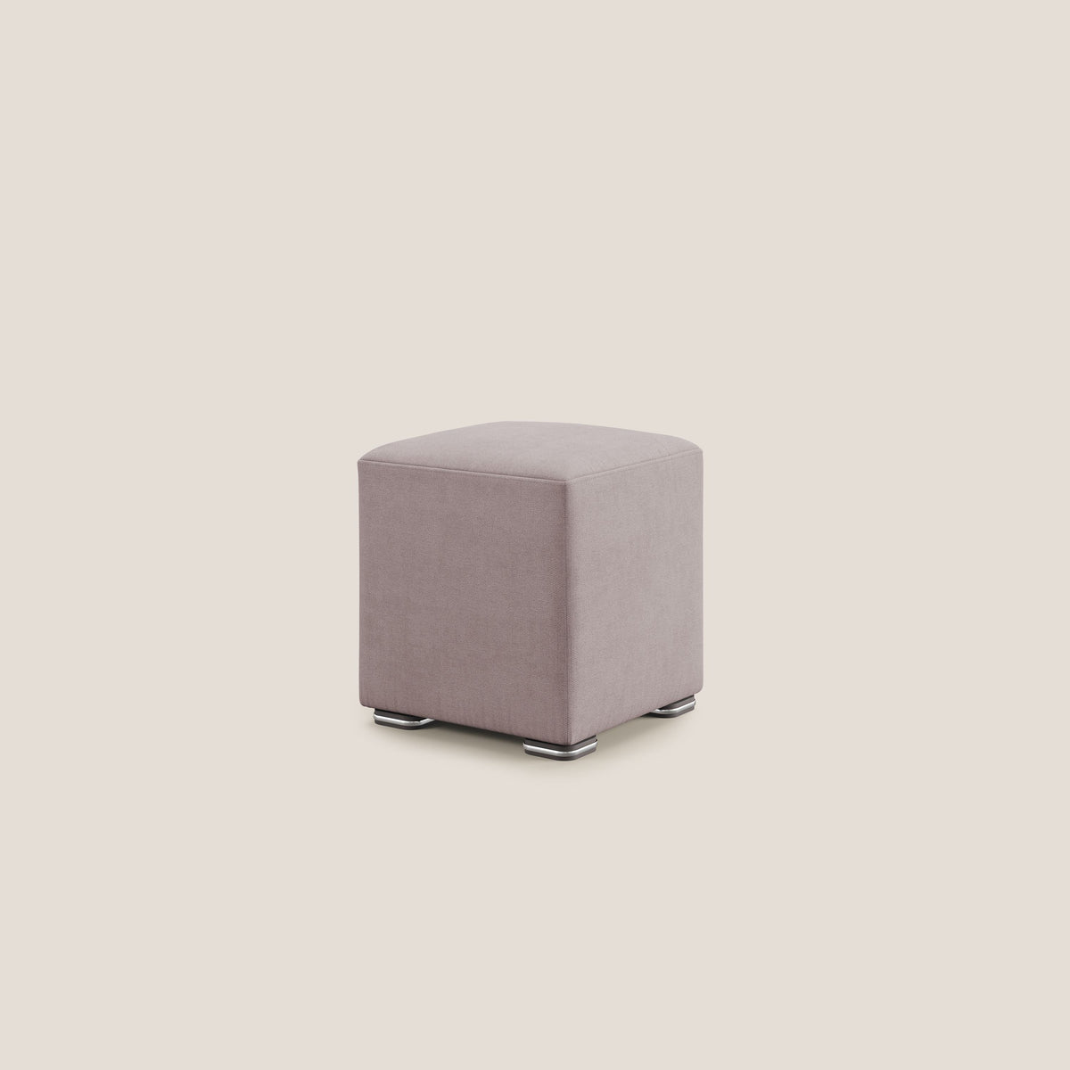 Cube pouf in tessuto morbido impermeabile T02 rosa - divitt.sbs