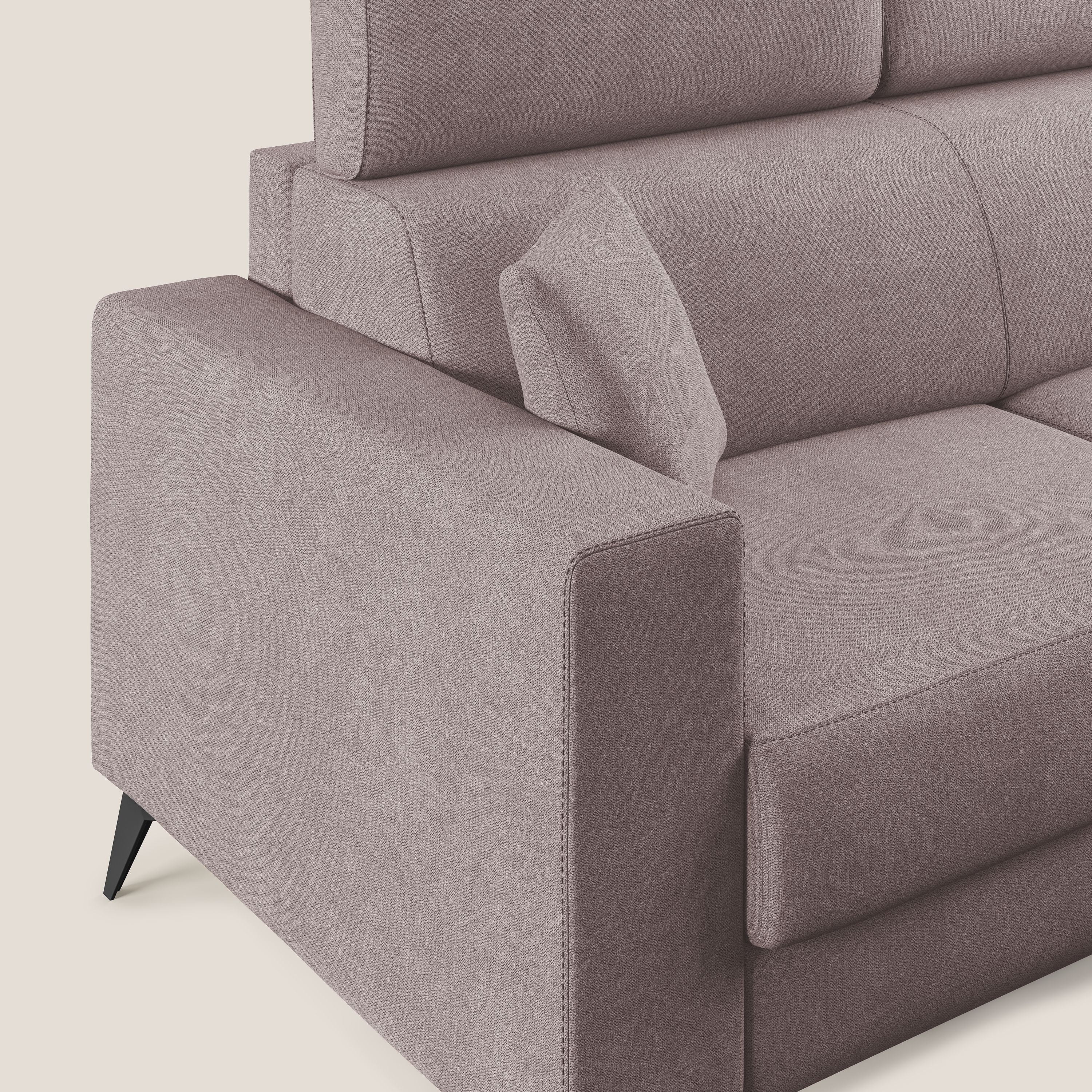 Pegaso divano letto con poggiatesta reclinabili e rivestimento T02 rosa - divitt.sbs
