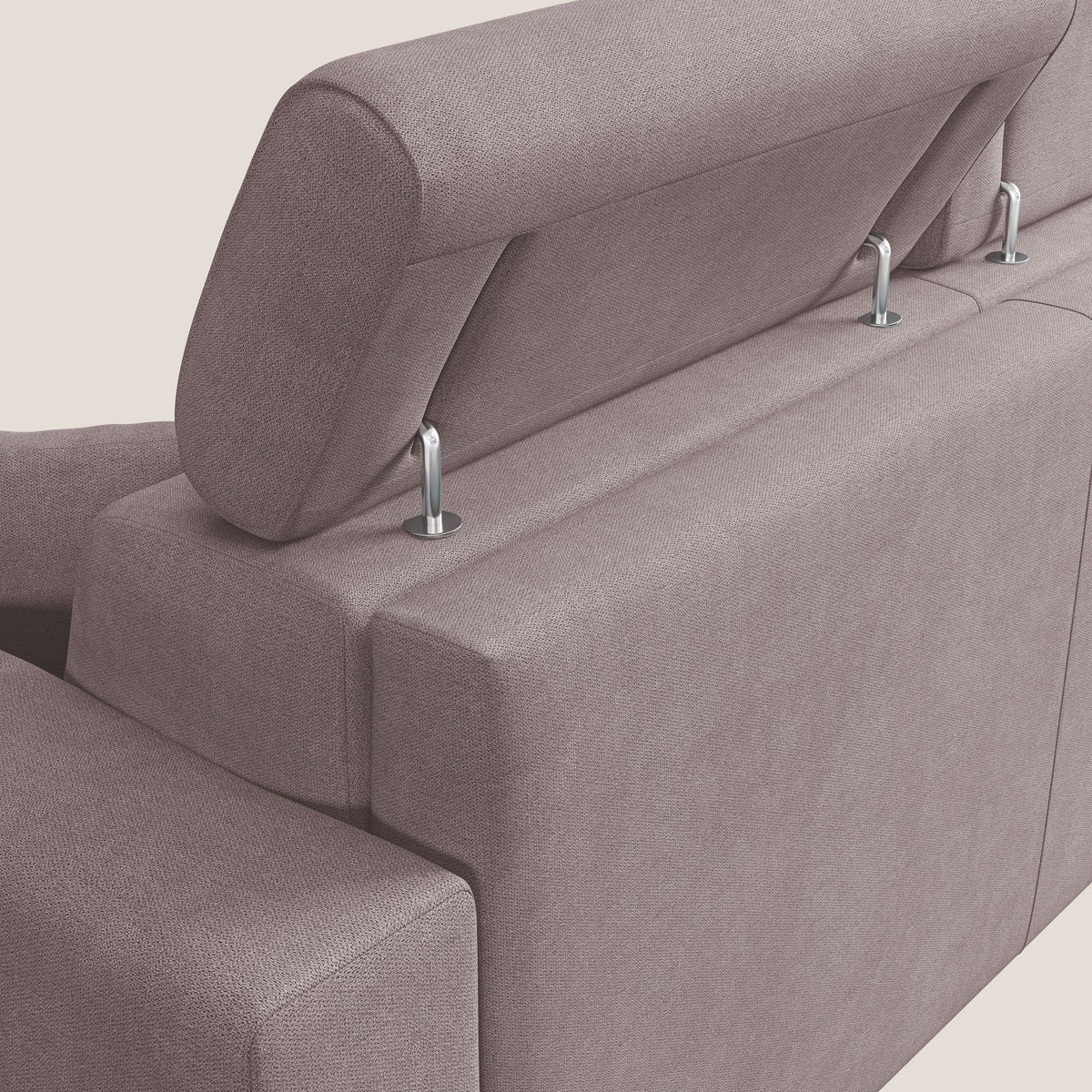 Pegaso divano letto con poggiatesta reclinabili e rivestimento T02 rosa - divitt.sbs