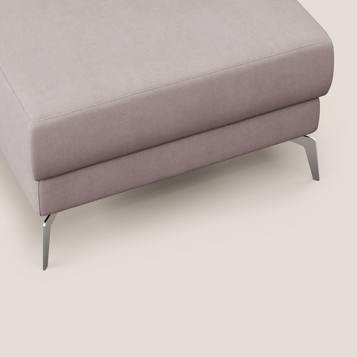 Star Pouf con piedini alti in tessuto impermeabile T02 rosa - divitt.sbs