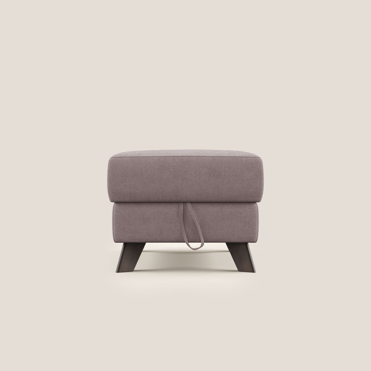 Moon Pouf contenitore e piedini alti in tessuto morbido impermeabile T02 rosa - divitt.sbs