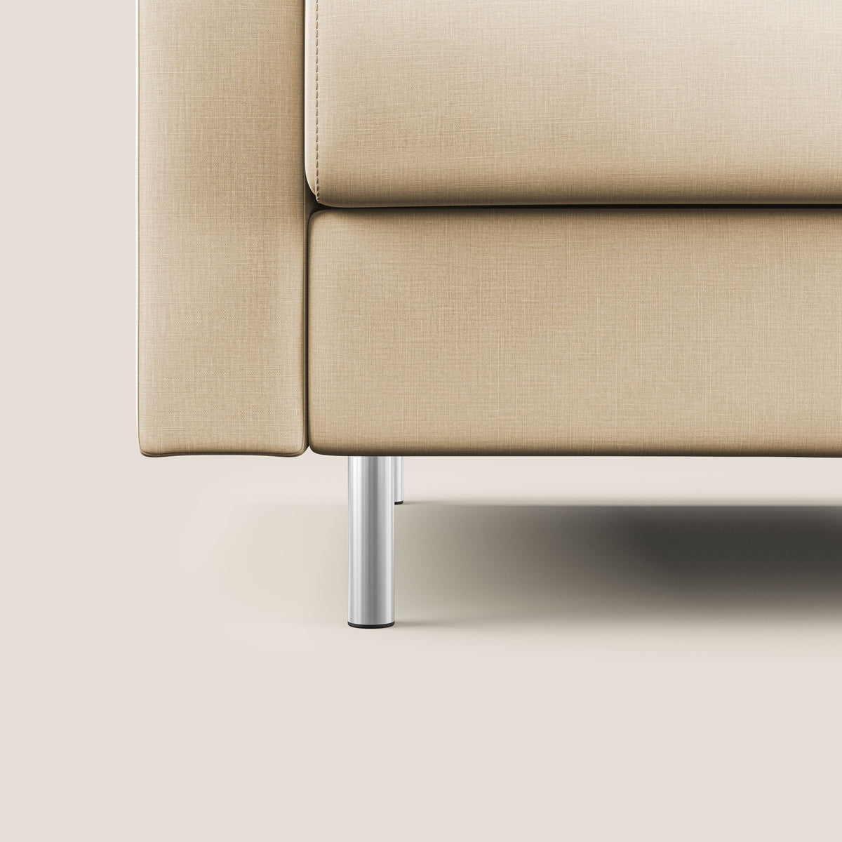 Andromeda divano letto matrimoniale in velluto morbido impermeabile T01 beige - divitt.sbs