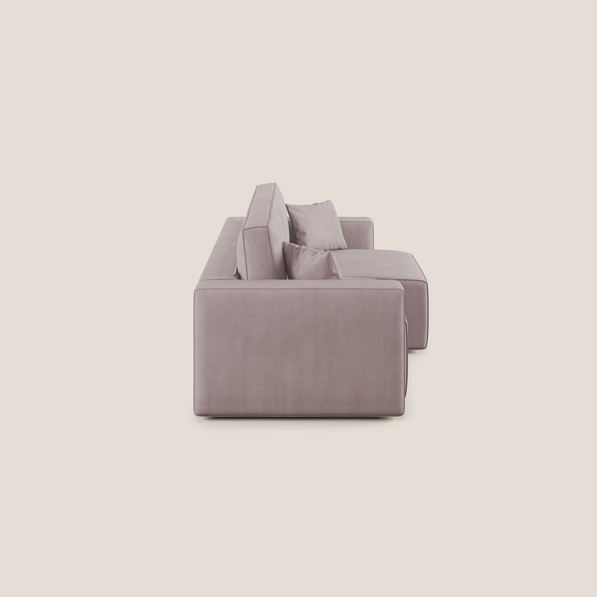 Morfeo divano con sedute estraibili in morbido tessuto impermeabile T02 rosa - divitt.sbs