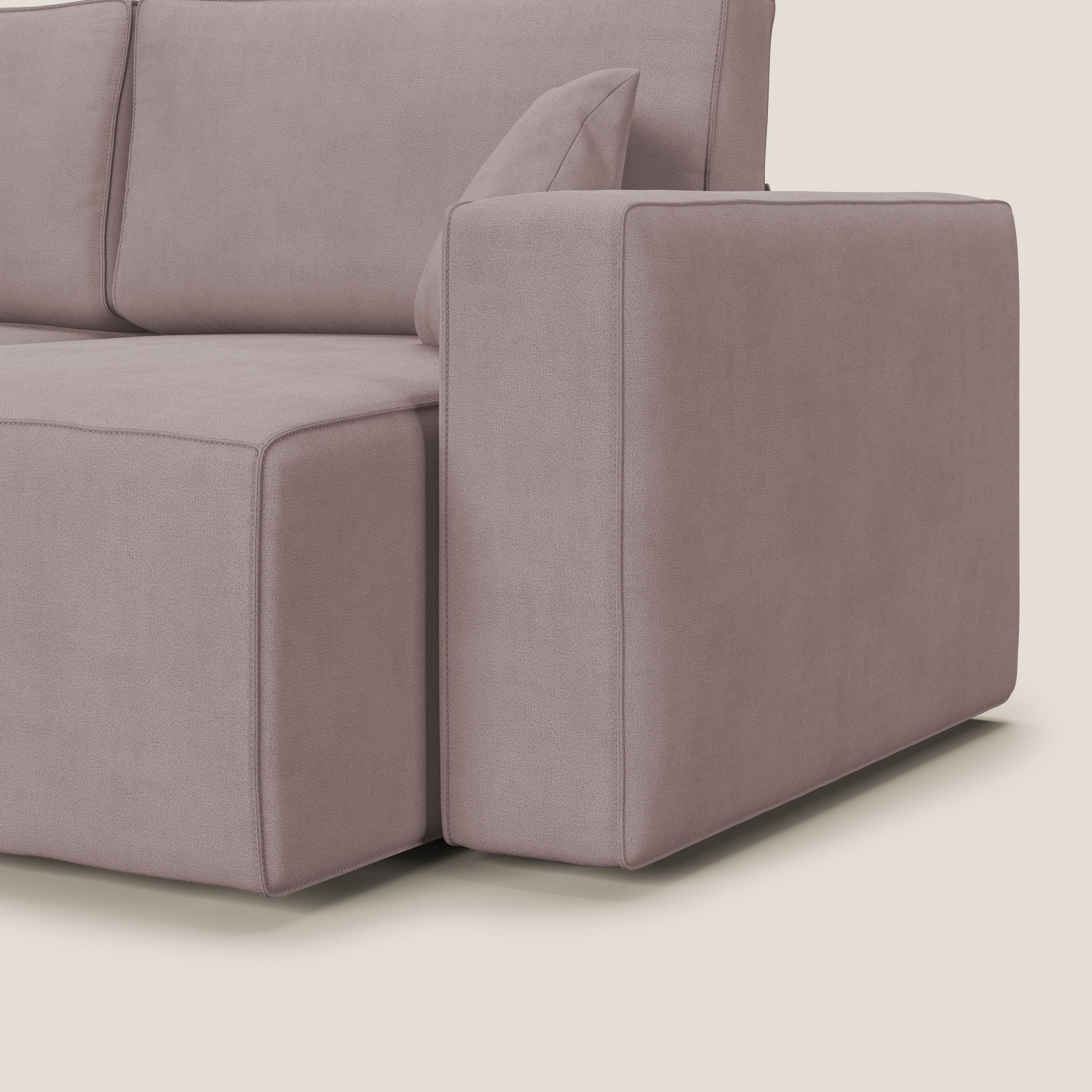 Morfeo divano con sedute estraibili in morbido tessuto impermeabile T02 rosa - divitt.sbs