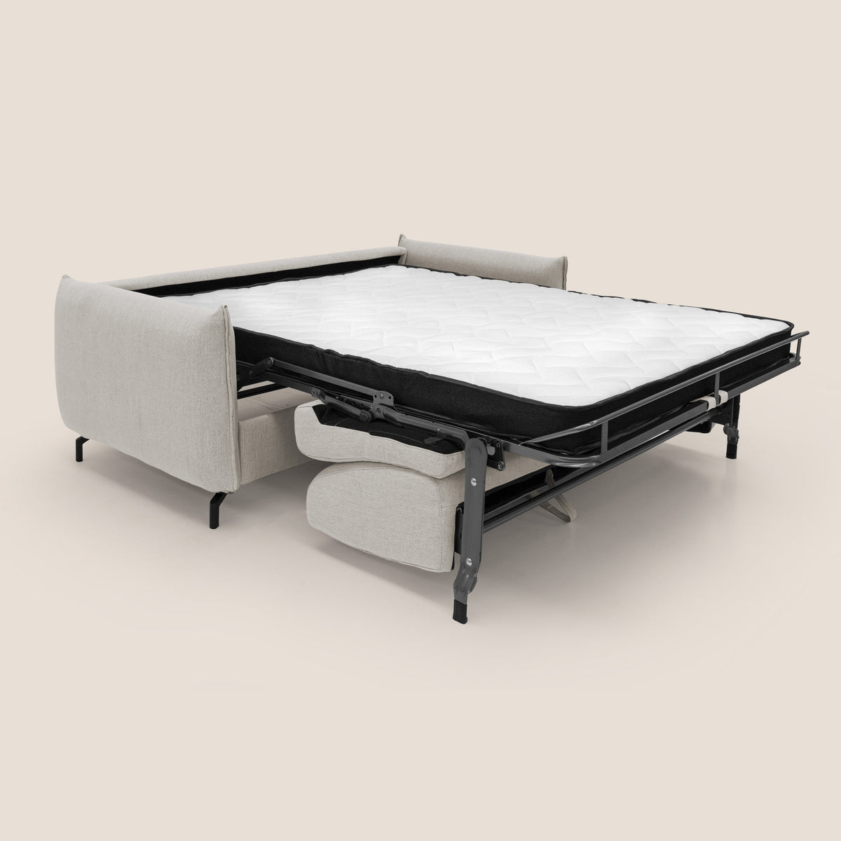 Scarlet divano letto in tessuto misto cotone impermeabile T19 panna - divitt.sbs
