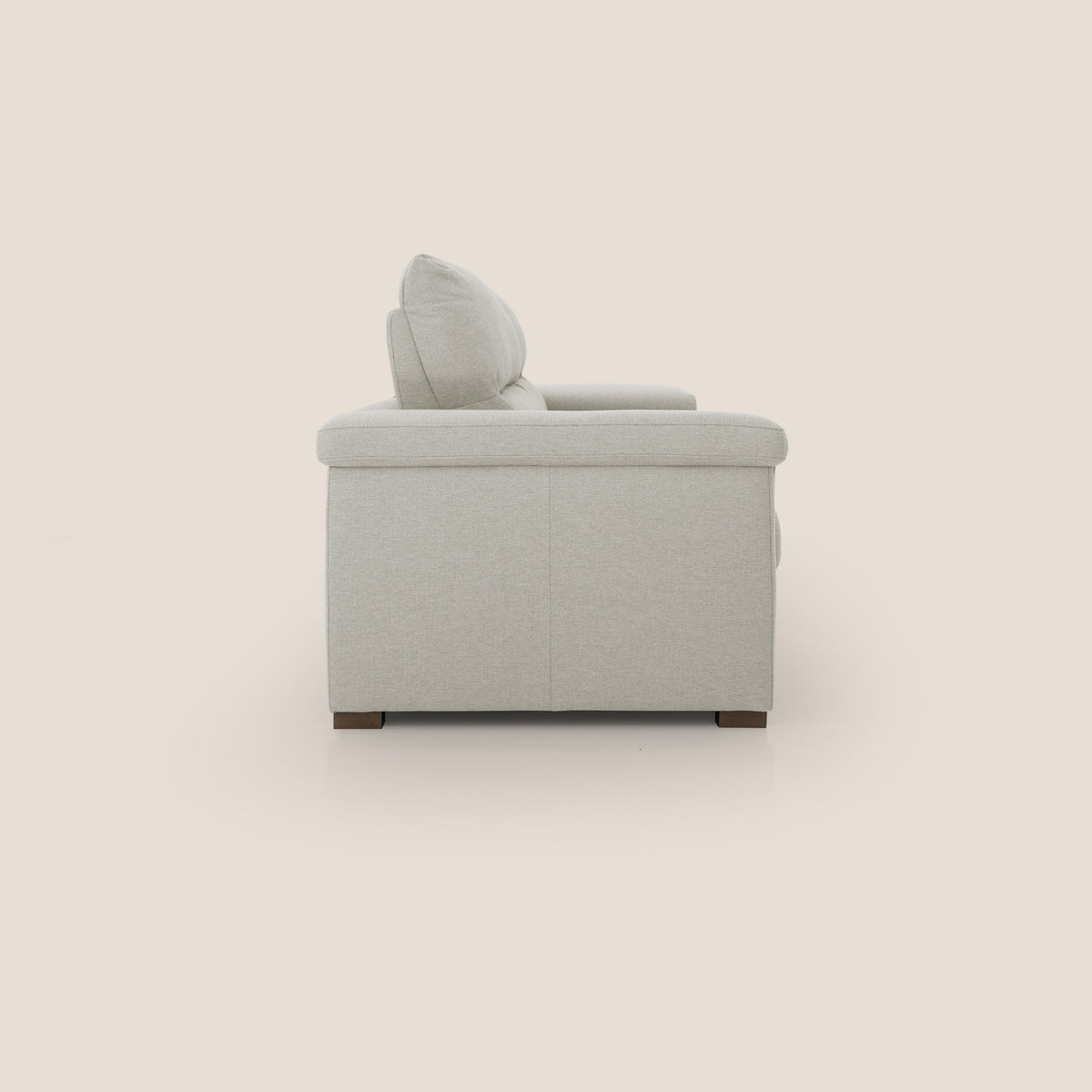 Magnolia divano letto con materasso alto 18 cm morbido schienale alto in tessuto smacchiabile T05 panna - divitt.sbs