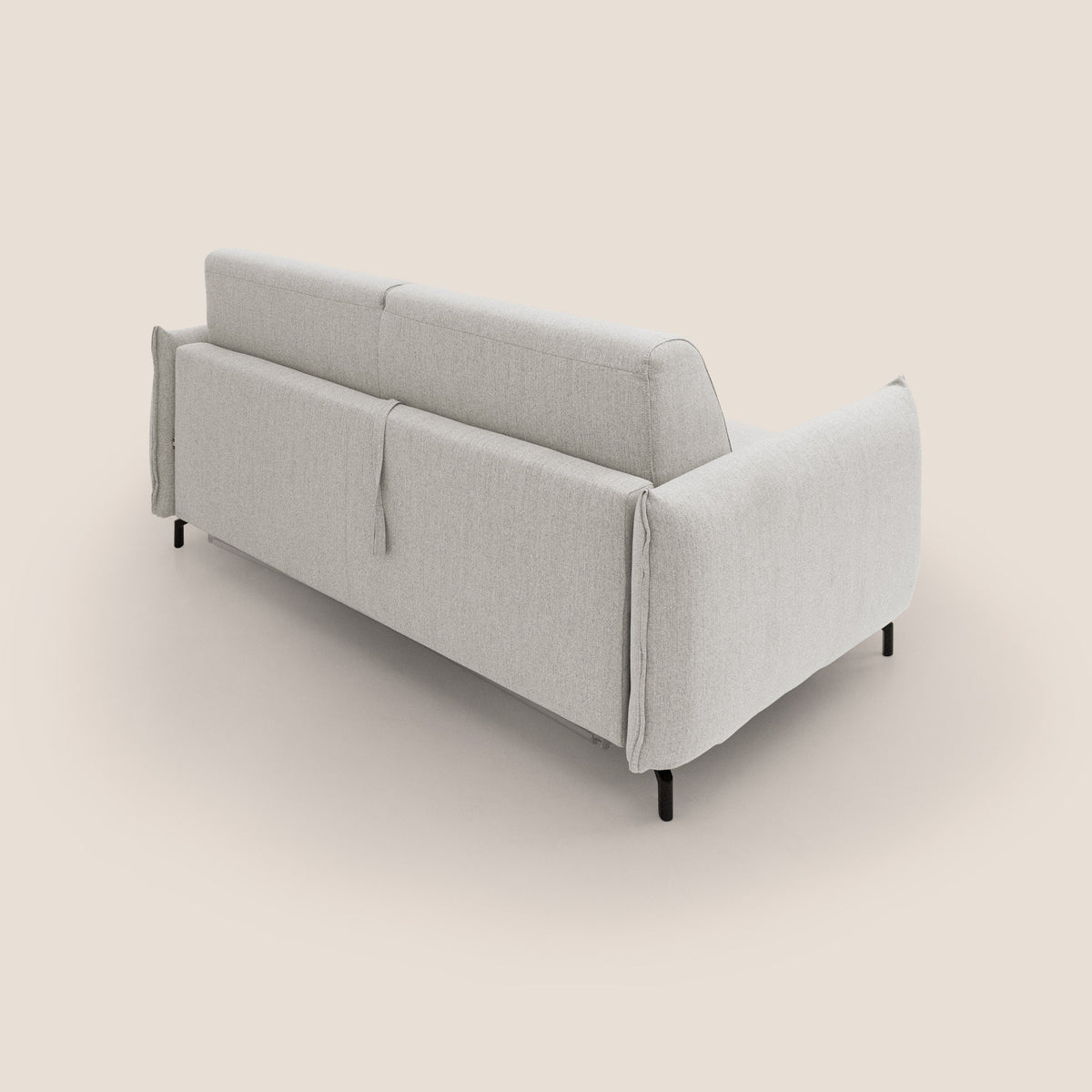 Scarlet divano letto in tessuto misto cotone impermeabile T19 panna - divitt.sbs