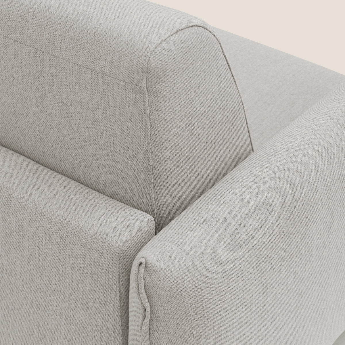 Scarlet divano letto in tessuto misto cotone impermeabile T19 panna - divitt.sbs