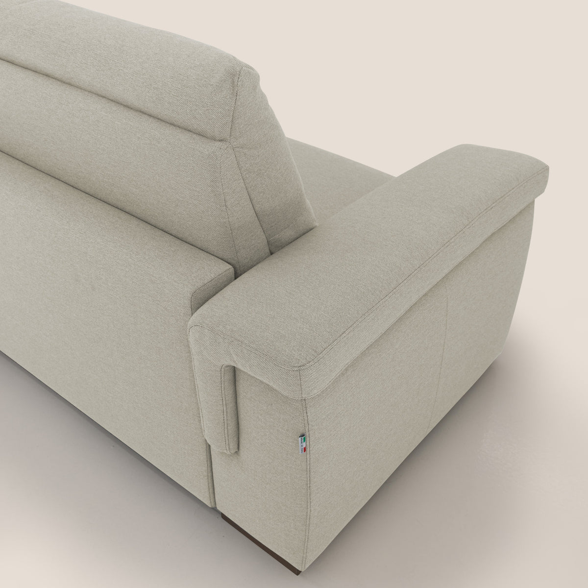 Magnolia divano letto con materasso alto 18 cm morbido schienale alto in tessuto smacchiabile T05 panna - divitt.sbs