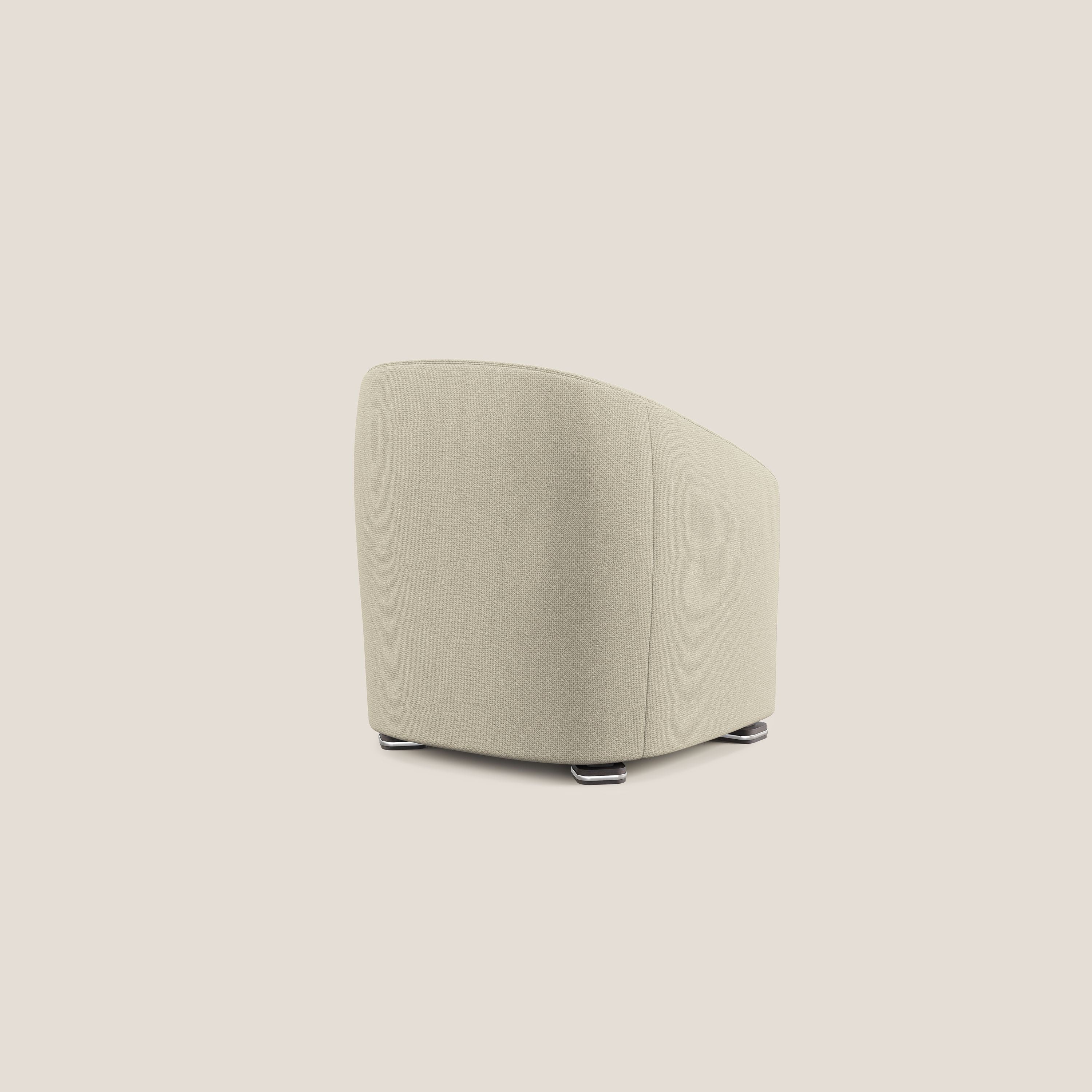 Cloe Poltroncina in tessuto smacchiabile con acqua QuickClean T08 panna - divitt.sbs