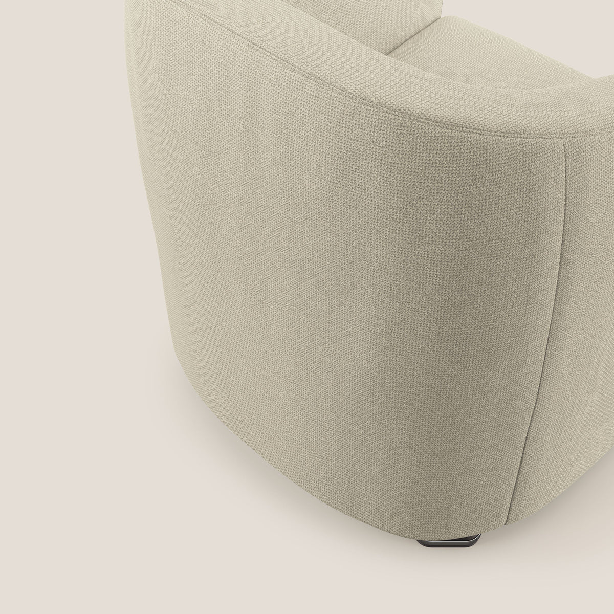Cloe Poltroncina in tessuto smacchiabile con acqua QuickClean T08 panna - divitt.sbs